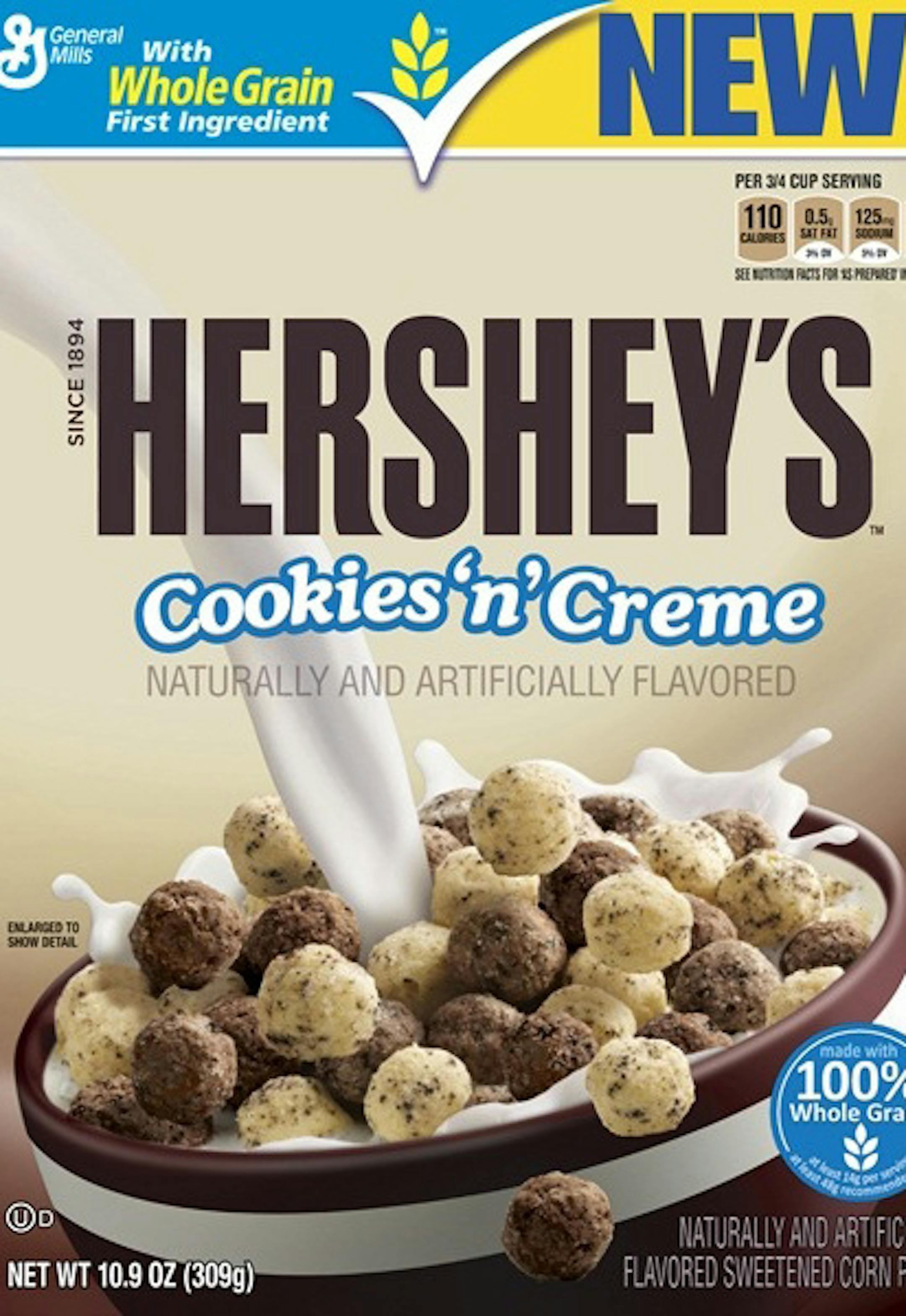 Hersheys cookies and creme cereal general mills