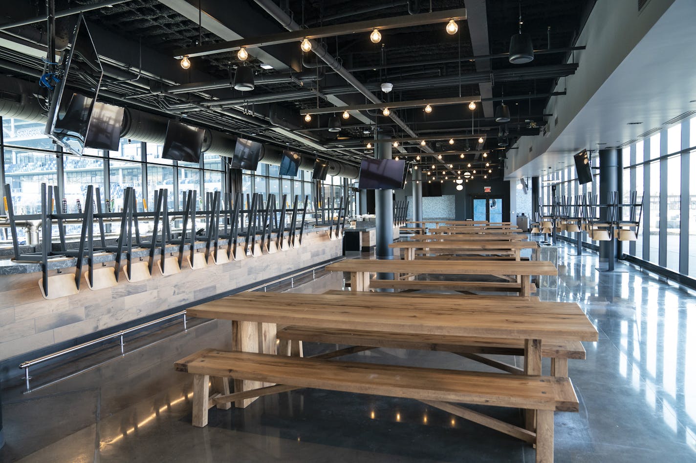 The Brew Hall at Allianz Field in St. Paul, Minn., on Wednesday, April 3, 2019. ] RENEE JONES SCHNEIDER &#xa5; renee.jones@startribune.com