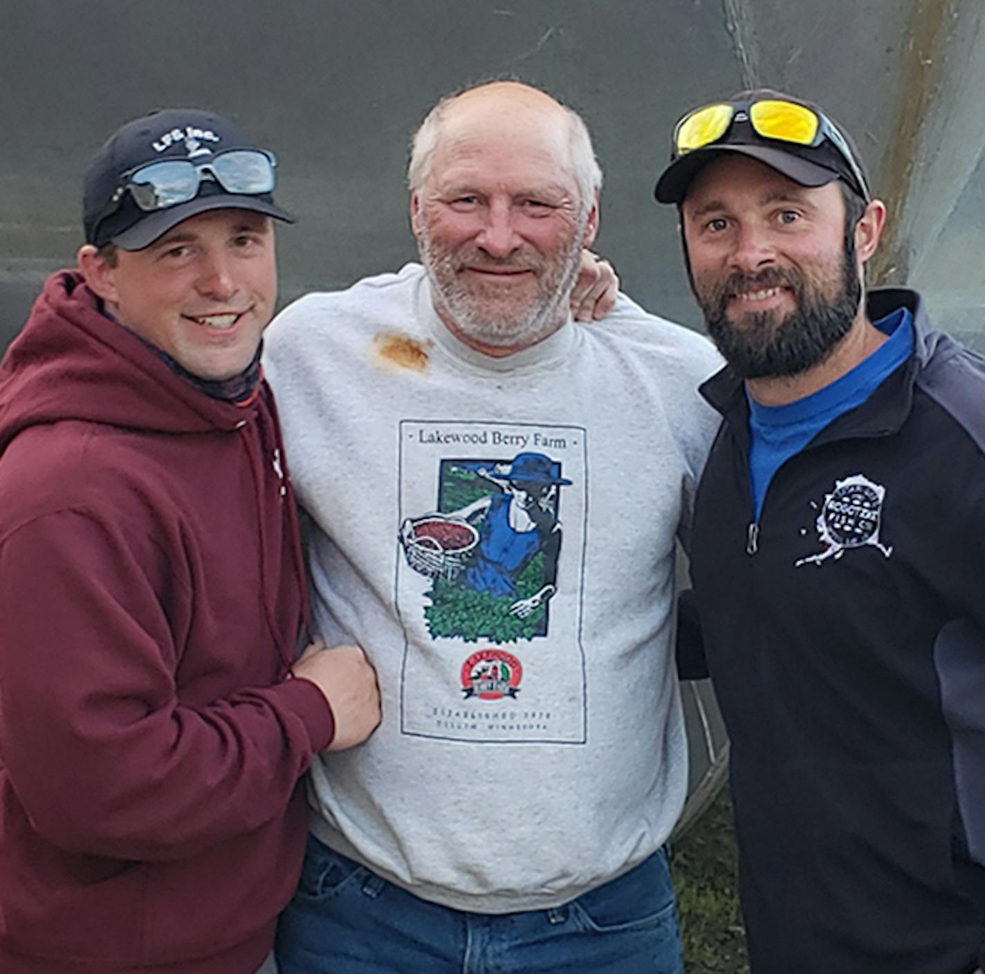 Jay, Roger and Tom Rogotzke at the close of the 2020 season.