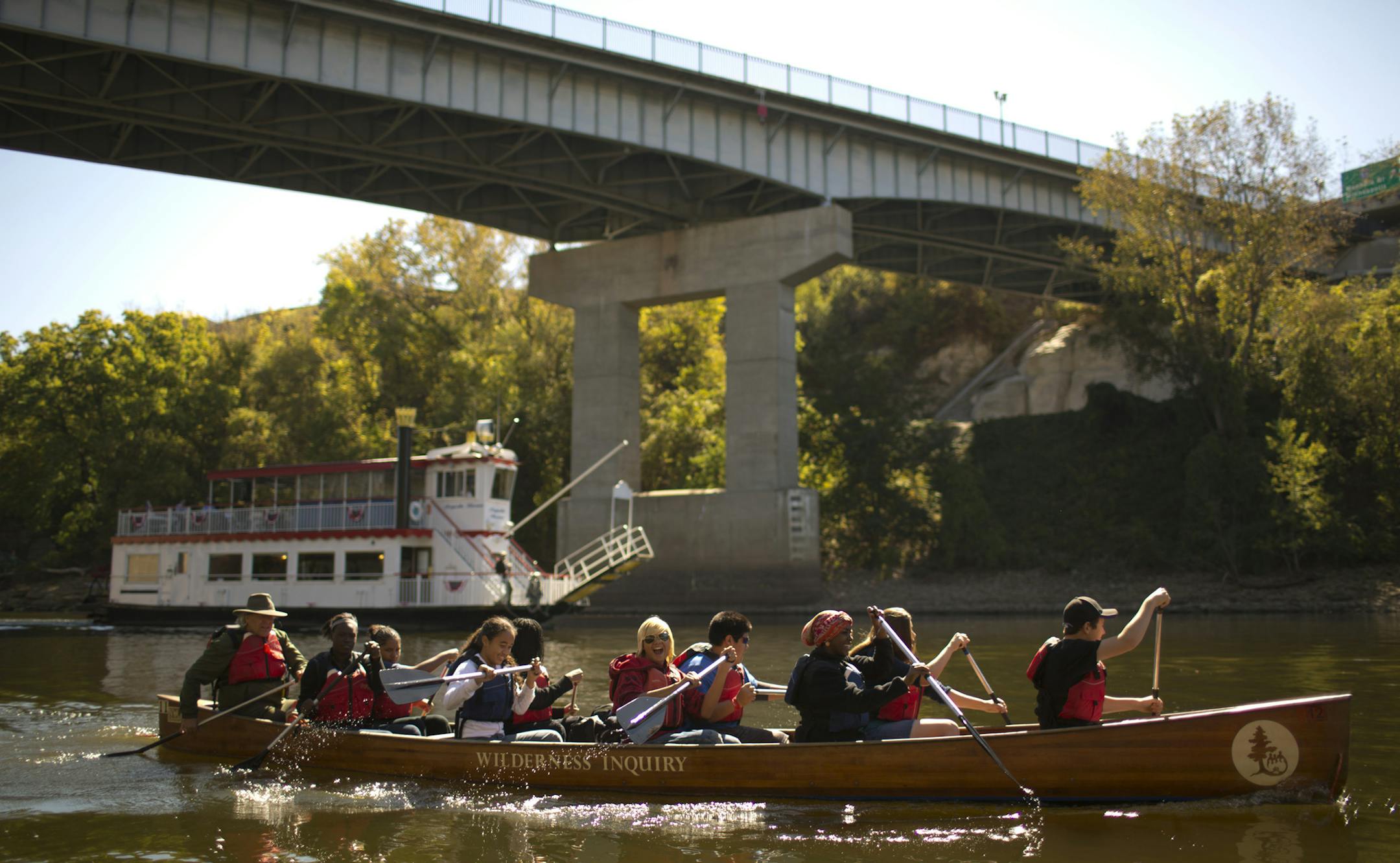 Paddling through St. Paul