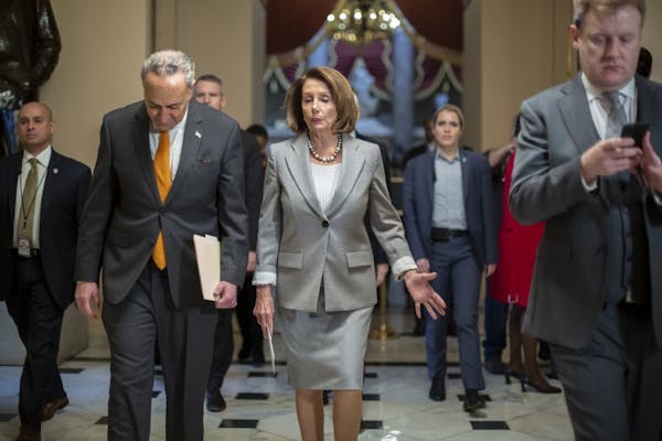 Senate Minority Leader Chuck Schumer and House Speaker Nancy Pelosi met Wednesday with furloughed federal workers to discuss the effects of the partia