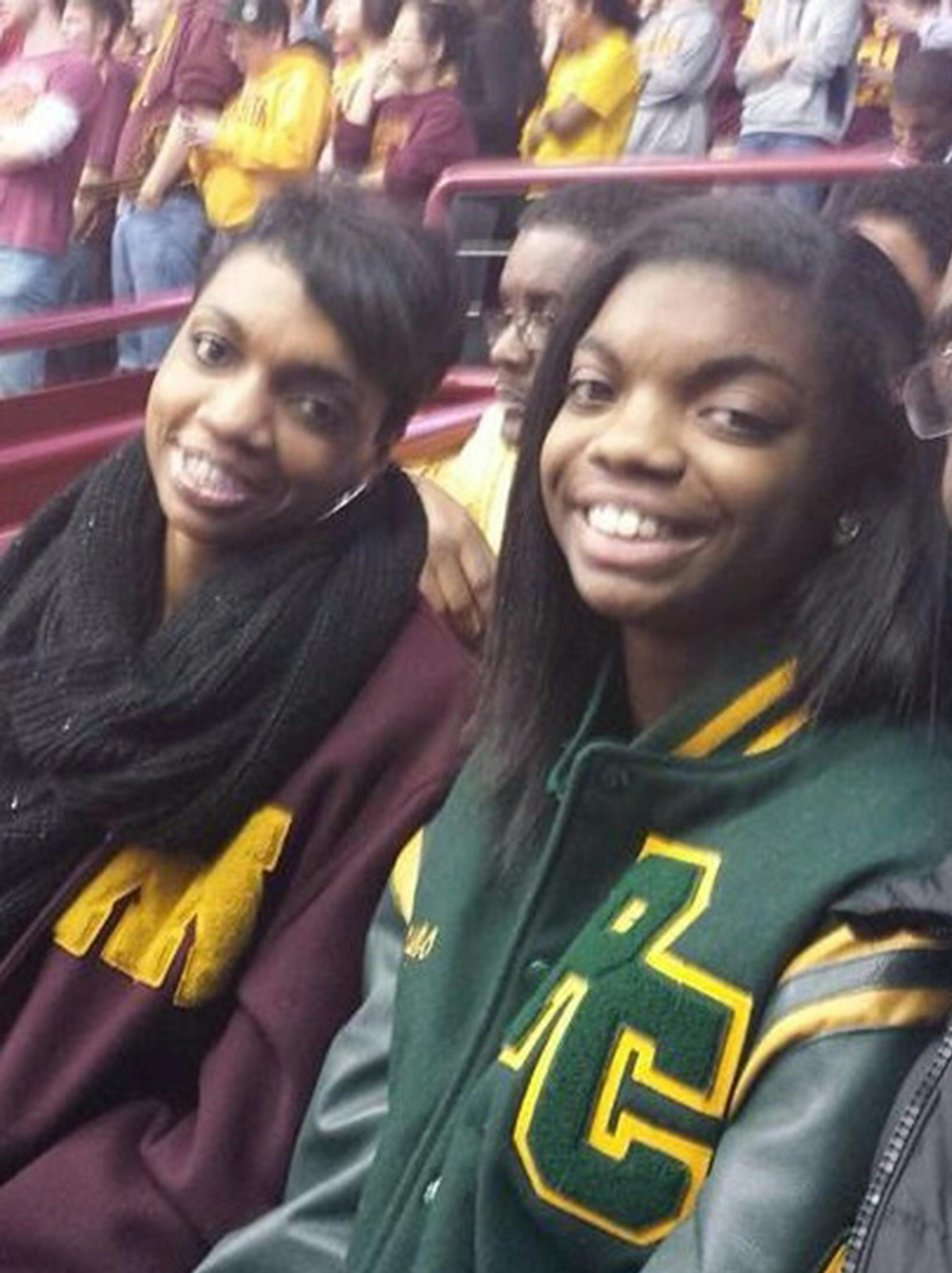 Mikayla Hayes, right, and Dana Joubert-Hayes, Park Center