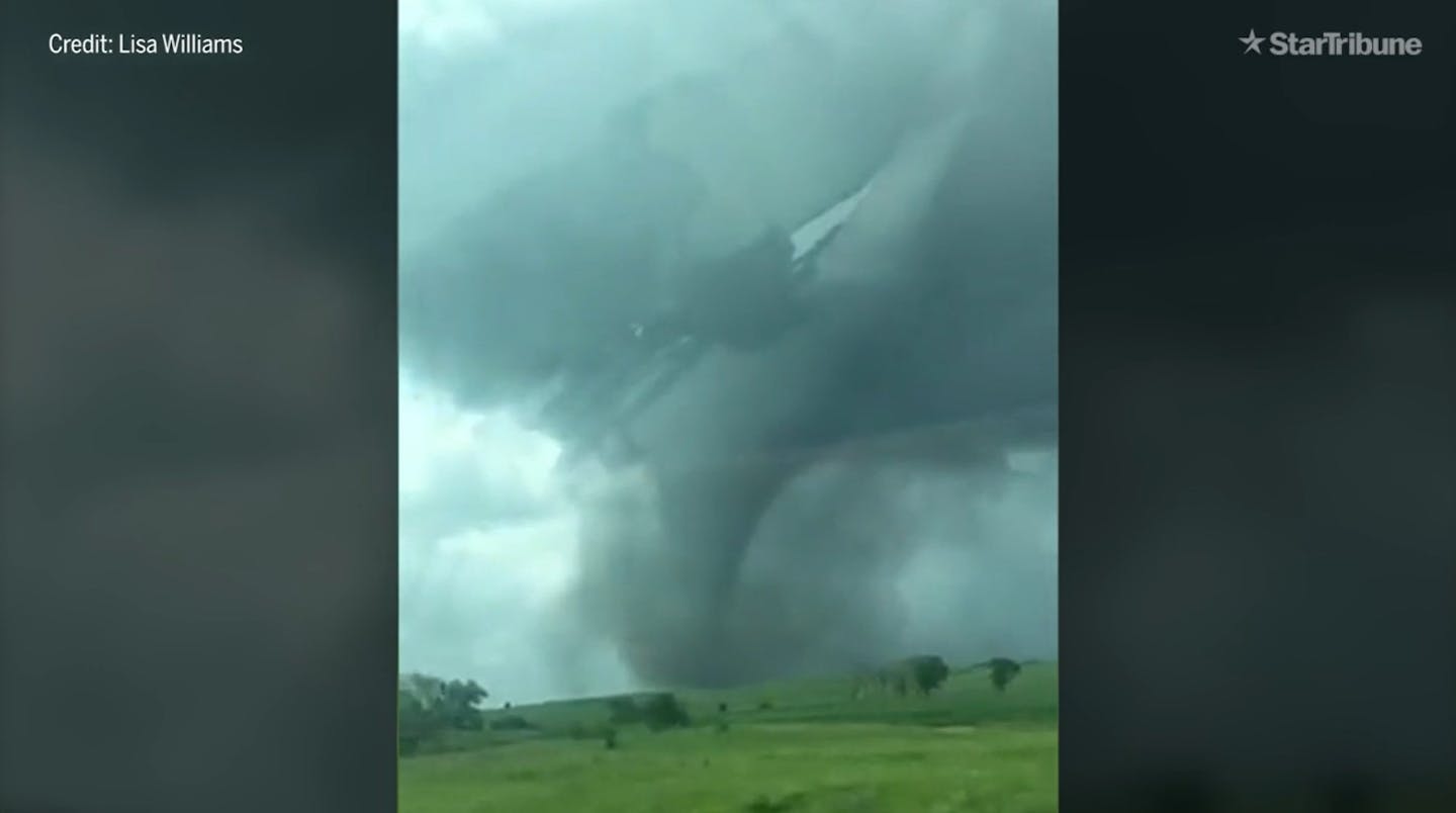 This tornado was captured on video near Ashby, Minn., on Wednesday, July 8, 2020.