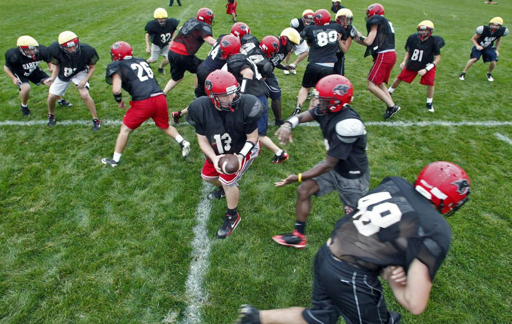 Shakopee's football team is having a successful season running out of the single-wing formation on offense. The formation bunches up running backs and ends unlike the spread offense that most teams deploy.