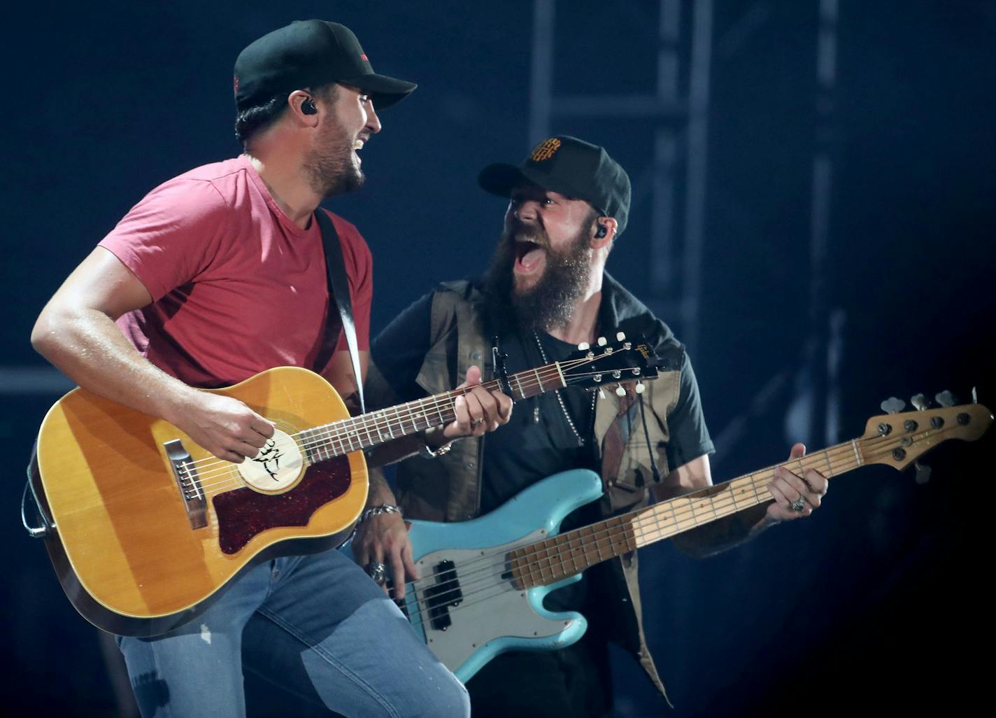 Headliner Luke Bryan performed Saturday, July 21, 2018, at Target Field in Minneapolis, MN.] DAVID JOLES &#xef; david.joles@startribune.com Morgan Wallen at 5:30; Jon Pardi at 6:20; Sam Hunt at 7:35 and Luke Bryan at 9:05