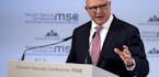 Herbert Raymond McMaster, U.S. National Security Advisor speaks at the Security Conference in Munich, Germany, Saturday, Feb. 17, 2018. (Sven Hoppe/dp