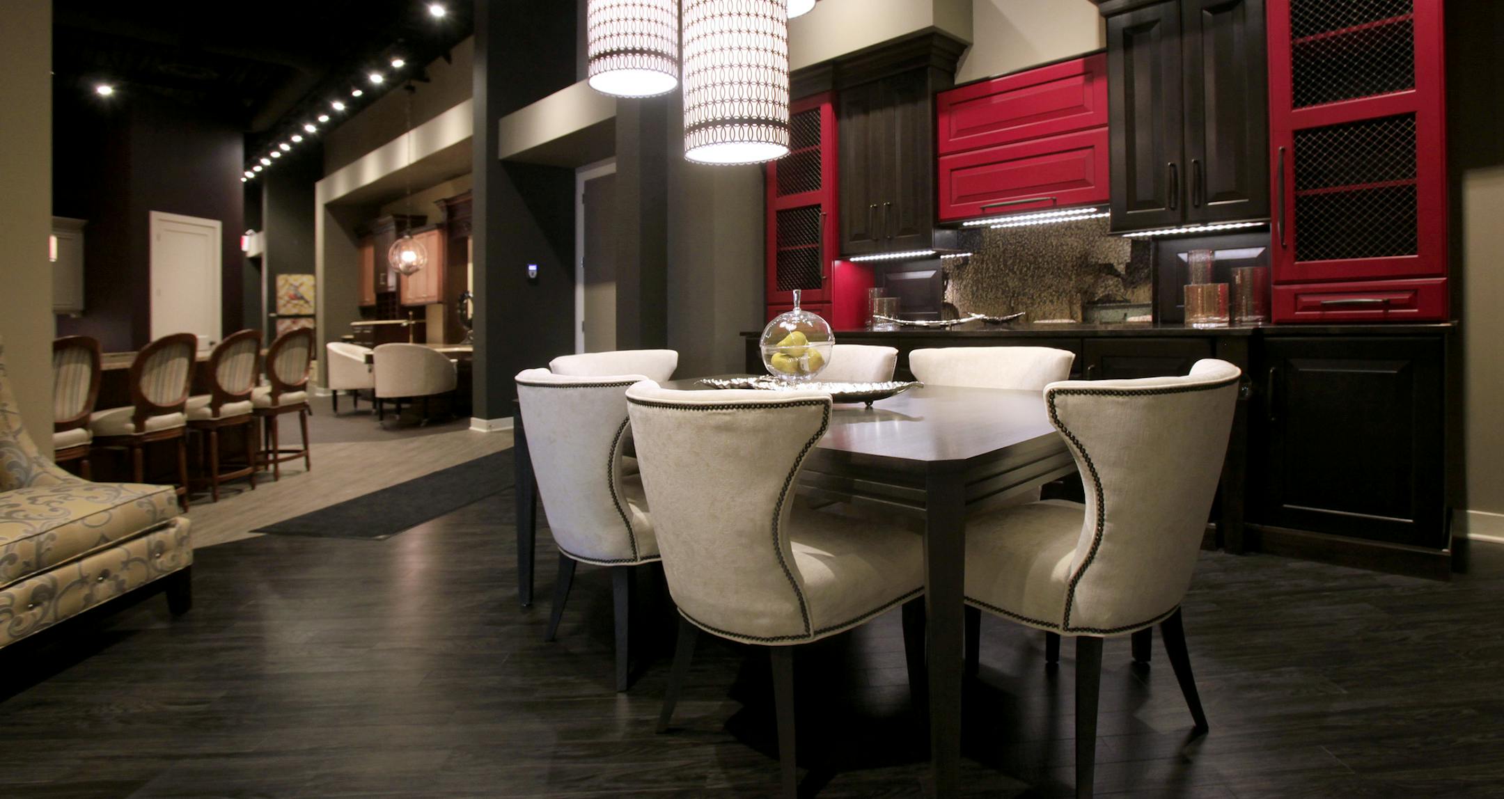 Showroom of Mingle at 12955 Hwy 55 in Plymouth, MN on March 7, 2013. ] JOELKOYAMA‚Ä¢joel koyama@startribune.com The Mingle showroom is huge and has more than 110 custom-designed "vignettes" or room settings with furnishing, wall and floor coverings, accessories, lighting, etc. One space to consider might be the big round table where Santrach says he has lots of impromptu meetings. It's between the (working) bar and TV cooking show-style kitchen. Budget line: Peter Santrach, a su