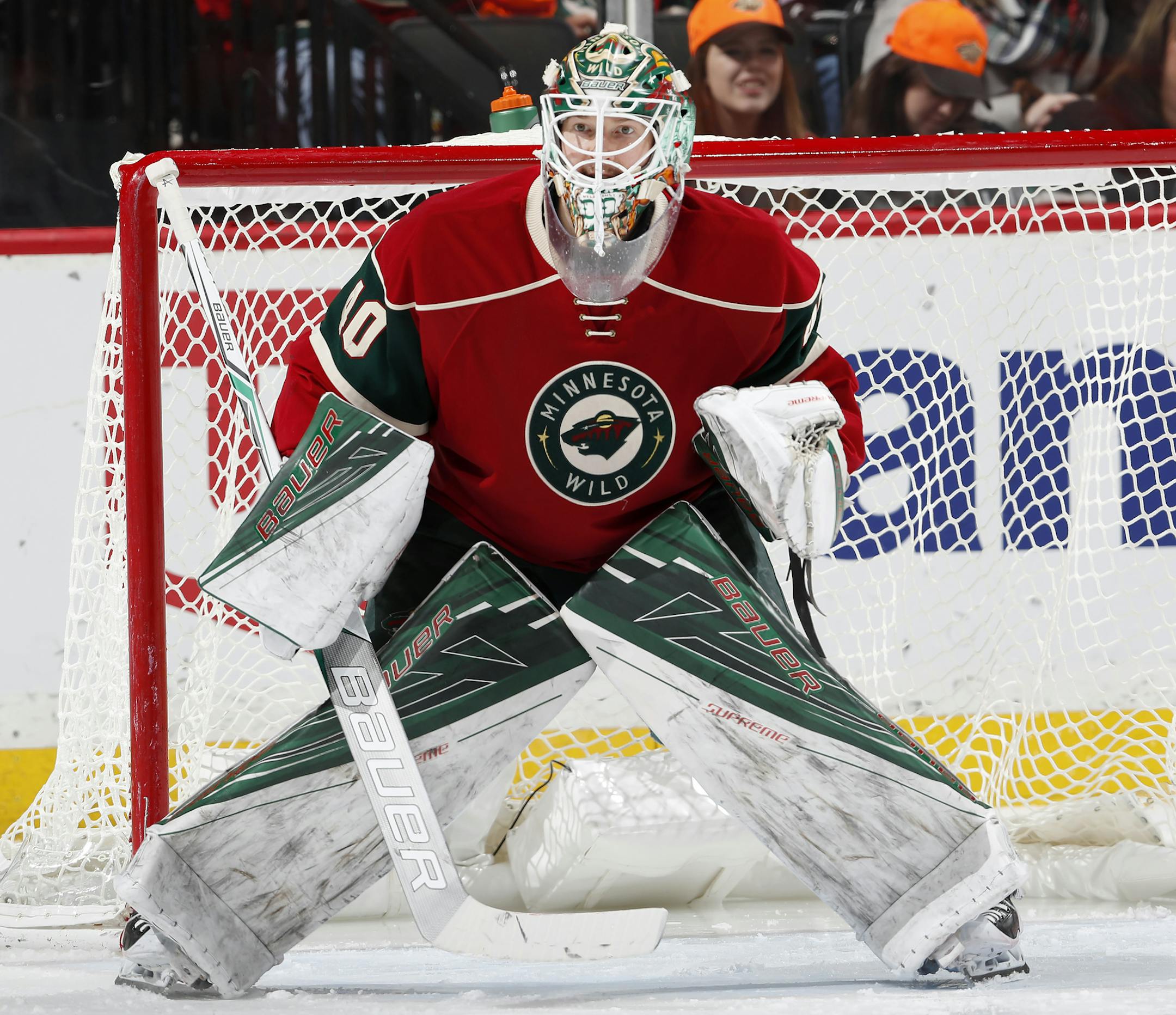 Minnesota Wild Devan Dubnyk (40). ] CARLOS GONZALEZ cgonzalez@startribune.com - November 23, 2016, St. Paul, MN, Xcel Energy Center, NHL, Minnesota Wild vs. Winnipeg Jets