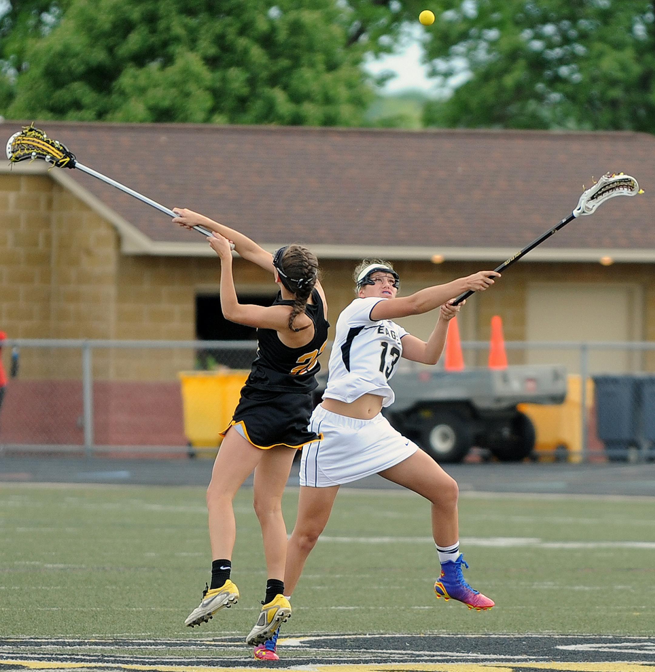 Apple Valley's Reagan Roelofs (13) in a game against Apple Valley, April 2015. Photo by Loren Nelson