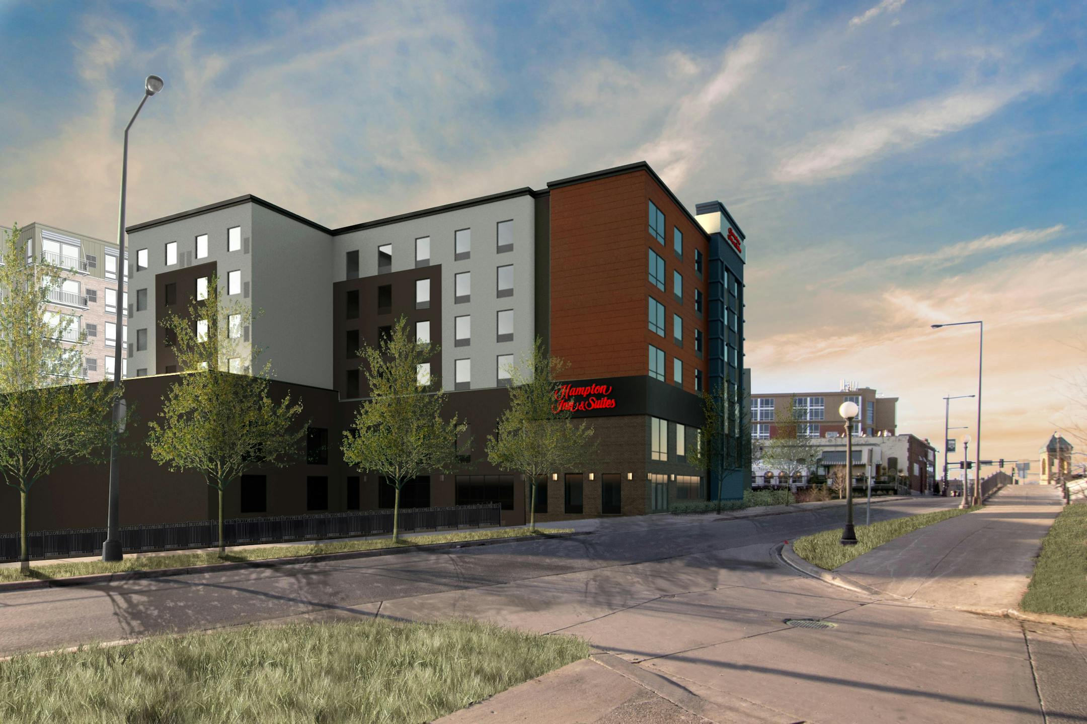 Renderings of the Hampton St. Paul.
