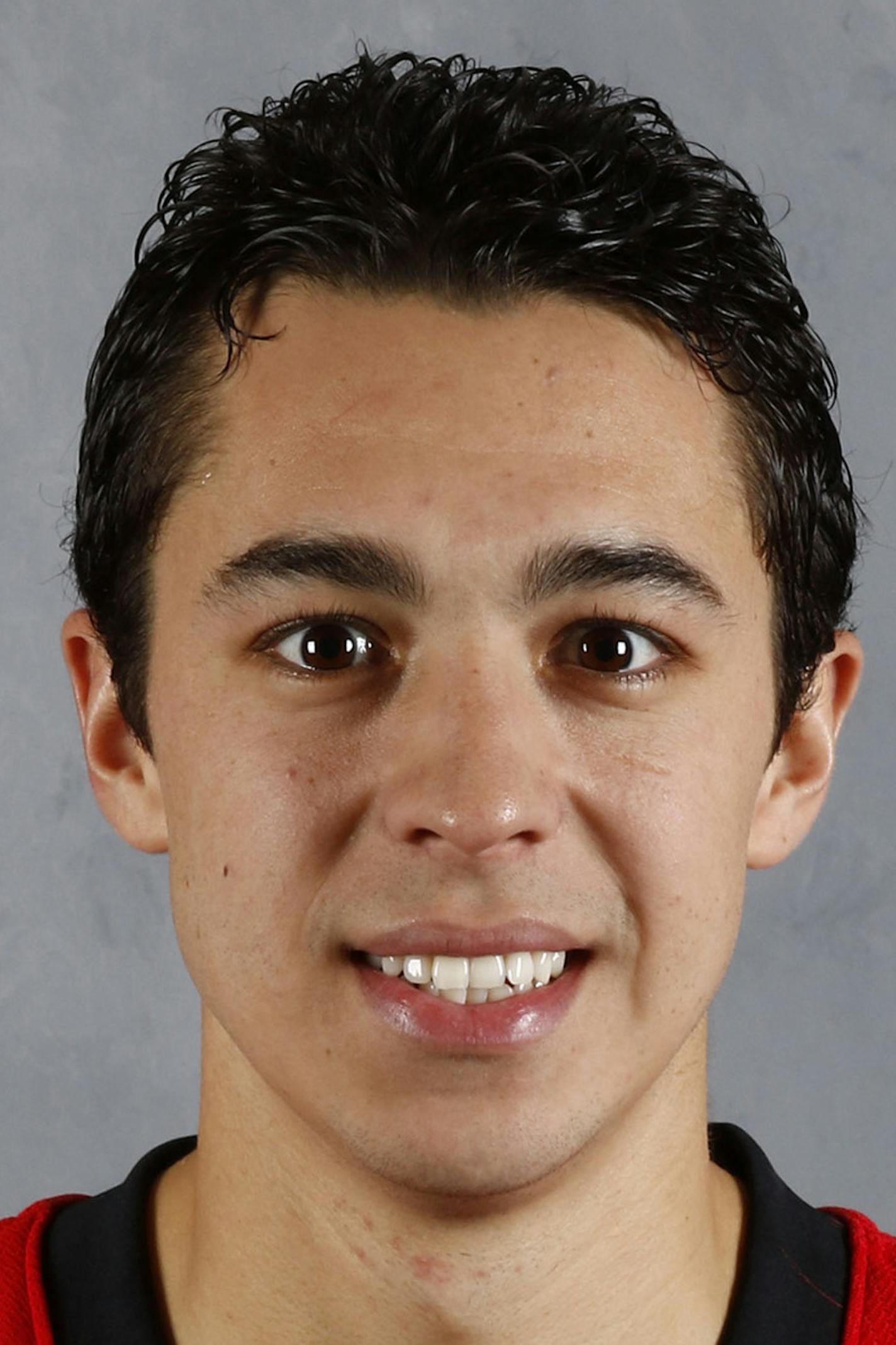 CALGARY, AB &#xf1; OCTOBER 13: Johnny Gaudreau of the Calgary Flames poses for his official headshot for the 2016-2017 season on October 13, 2016 at the Scotiabank Saddledome in Calgary, Canada. (Photo by Brad Watson/NHLI via Getty Images) *** Local Caption *** Johnny Gaudreau ORG XMIT: 670940517