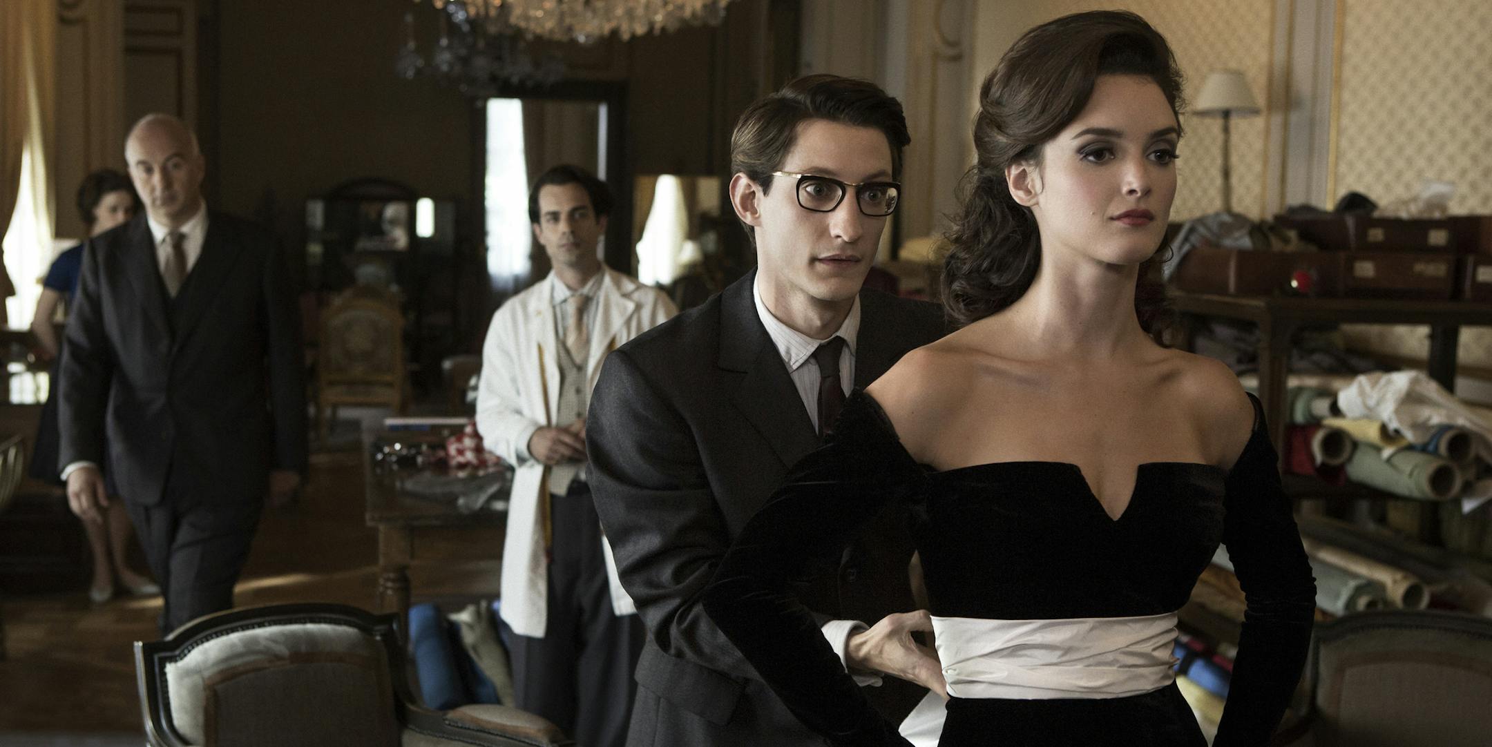 An undated handout image of Pierre Niney and Charlotte Le Bon in ‚ÄúYves Saint Laurent,‚Äù a new biopic by Jalil Lespert. The tormented yet indissoluble relationship between Yves Saint Laurent and his life and business partner, Pierre Berge is the governing narrative of this film about the French fashion designer that opens in New York on June 25, 2014. (Thibault Grabherr/Tibo & Anouchka via SND via The New York Times) -- PHOTO MOVED IN ADVANCE AND NOT FOR USE -