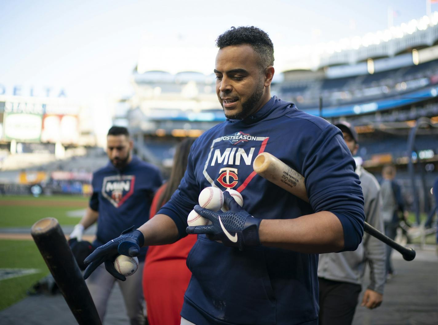 Twins designated hitter Nelson Cruz