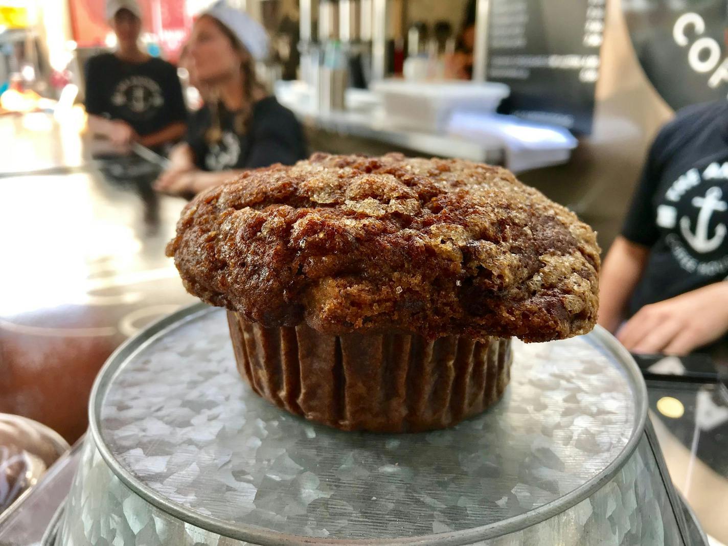 Banana Chocolate Chip Muffin, Anchor Coffee House, Underwood/Carnes, $6. Gluten-free baked goods often get a bun rap (deservedly so, in some cases), but not here. Margaret Doran of Margaux&#xed;s Table in White Bear Lake knows what&#xed;s she&#xed;s doing, clearly. Well done.
Photo by Rick Nelson
New food at the Minnesota State Fair 2018