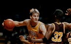 December 19, 1992 Feature on Chad Kolander Minnesota basketball player photo 1 Chad Kolande of Minnesota reaches for the loose ball during a recent ga
