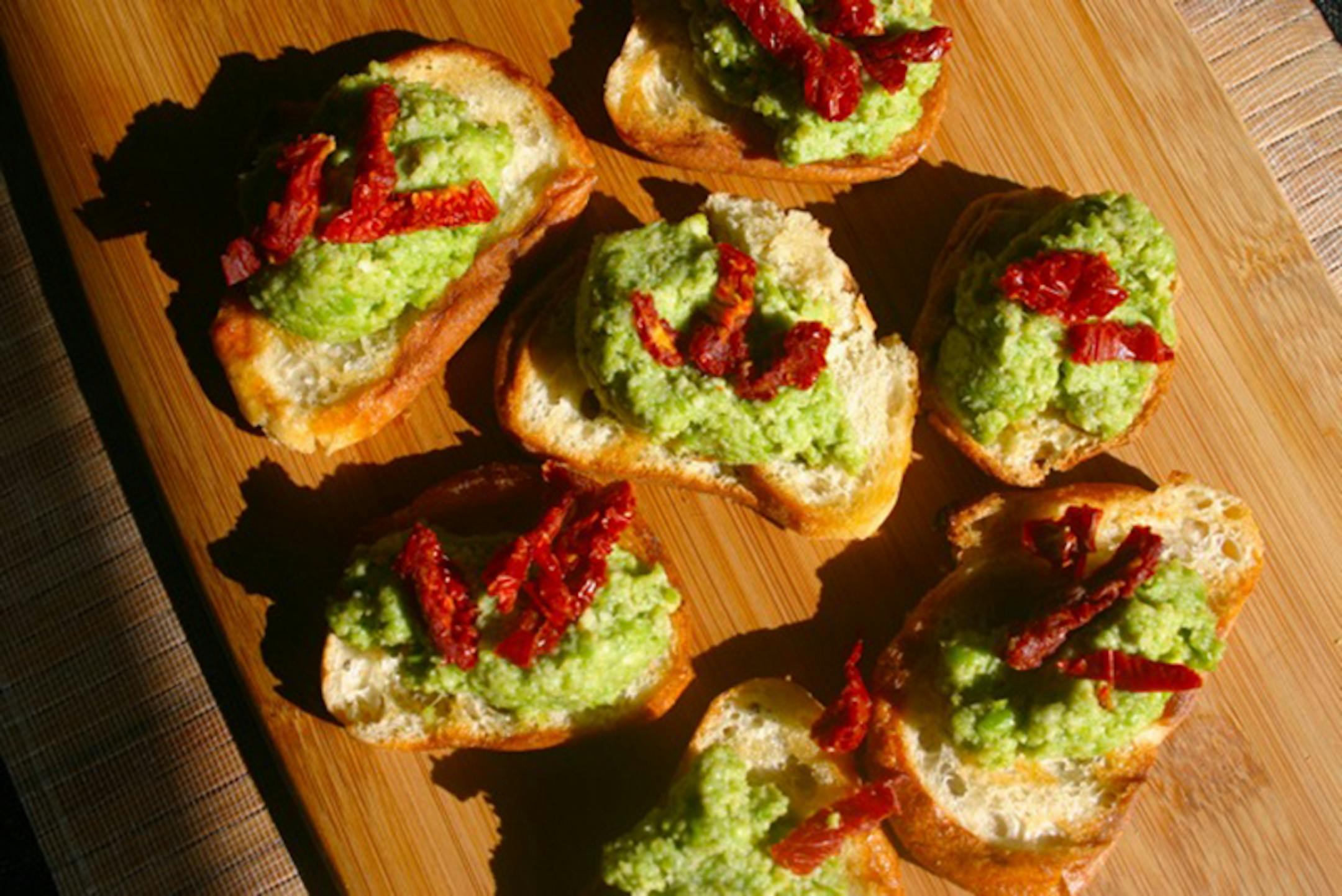 Bruschetta with Peas Ed Hewitt,