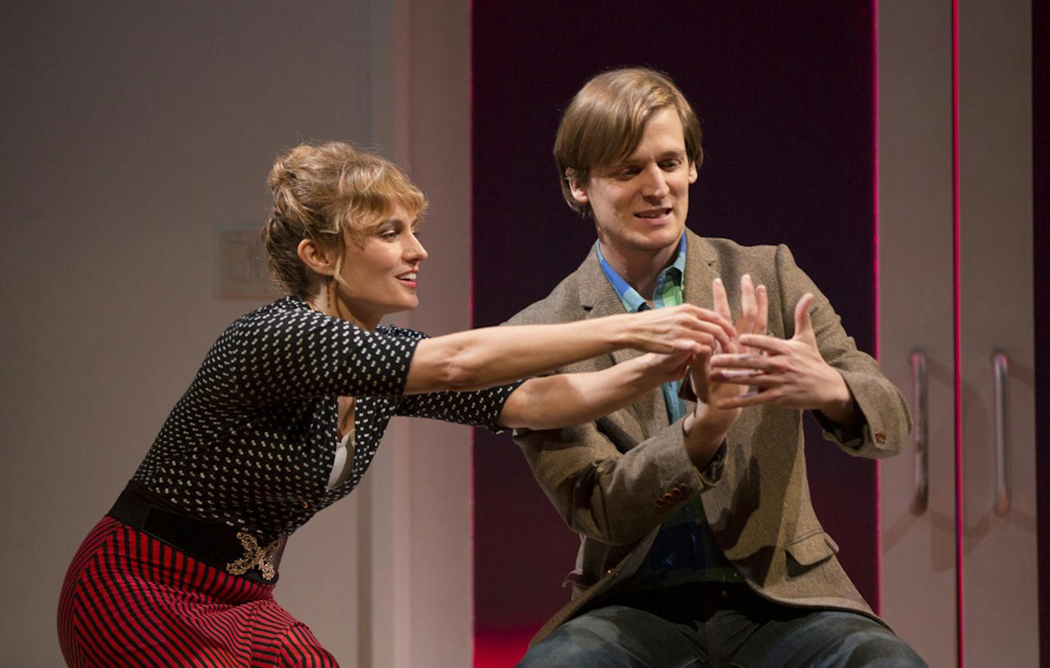 Tracey Maloney and John McGinty in "Tribes"