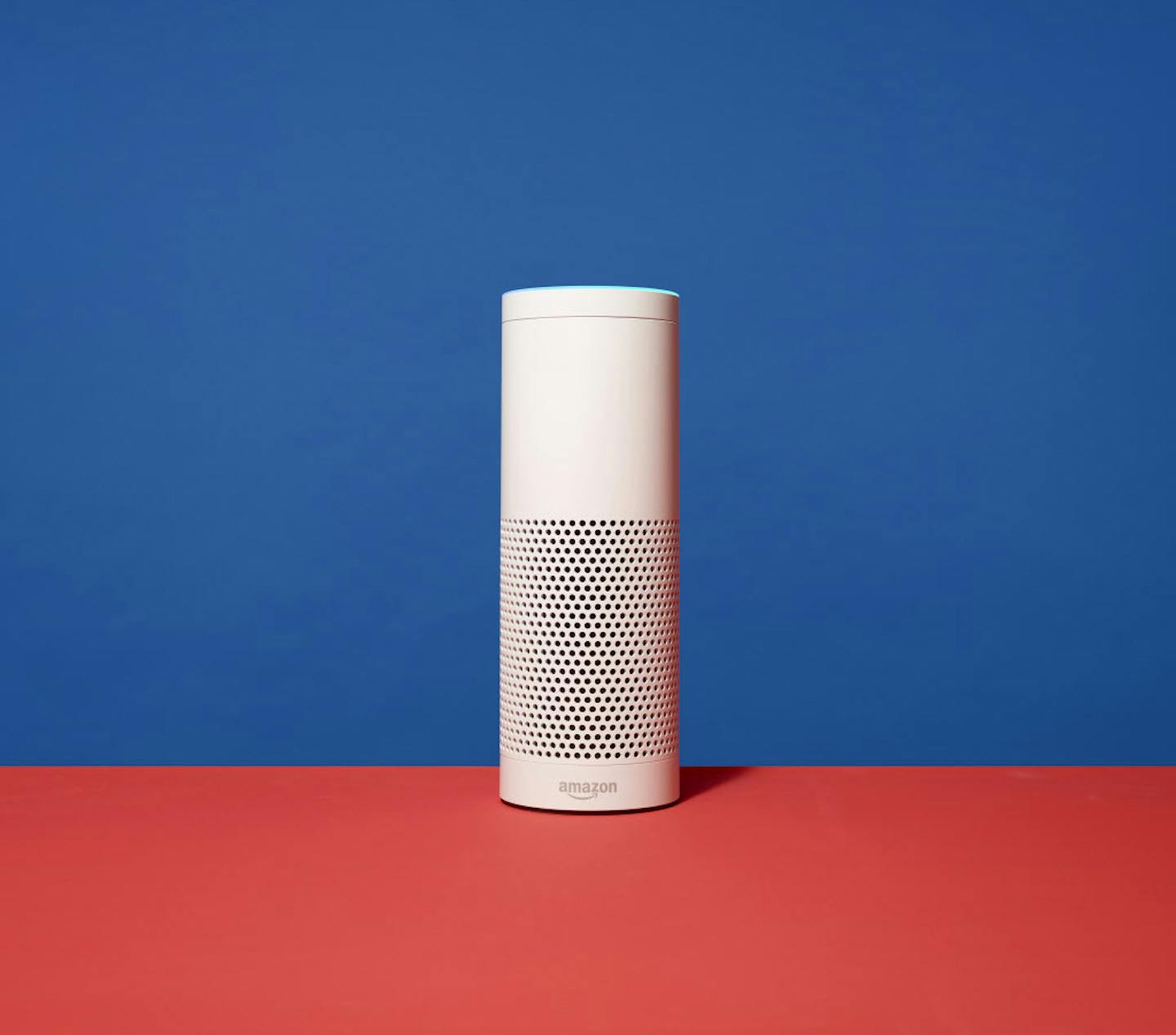 An Amazon Echo smart speaker. Amazon's Alexa voice assistant is part of Echo smart speakers like this one, but it is also a piece of software that other device makers can put into their products.