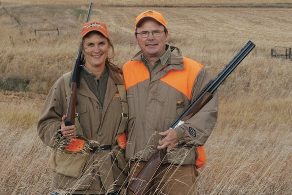 Joe Duggan and his wife, Colleen. Joe Duggan has been instrumental conservation leader in Minnesota for 30 years. Photo courtsey Pheasants Forever
