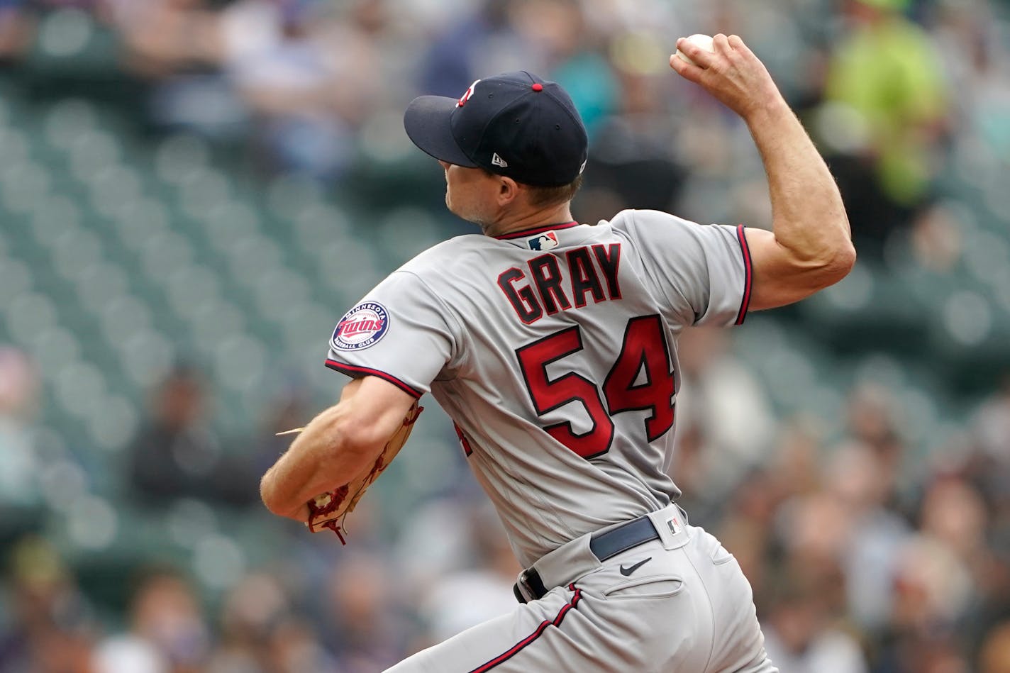 Twins starting pitcher Sonny Gray throws against the Mariners on Wednesday in Seattle.