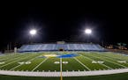 The lights were turned on at McNamara Stadium / Todd Field in Hastings, Minn. in April to honor kids not being able to attend school because of the co