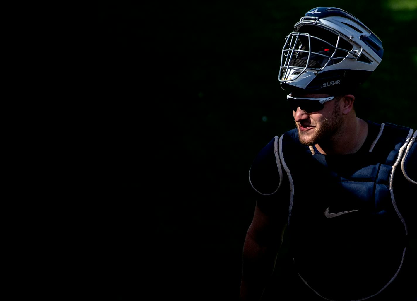 Minnesota Twins catcher Caleb Hamilton.