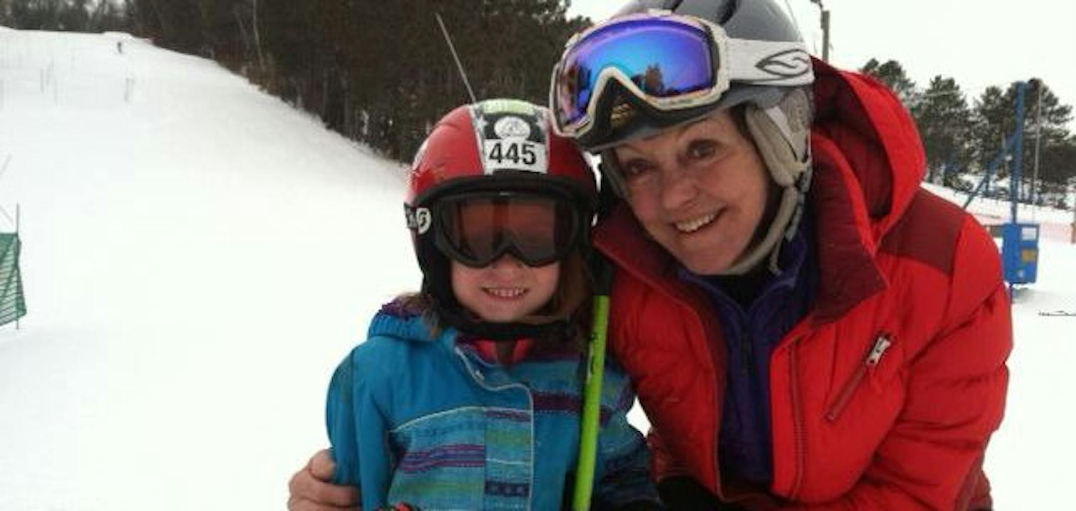 Mary Parcheta with her granddaughter, NAME HERE