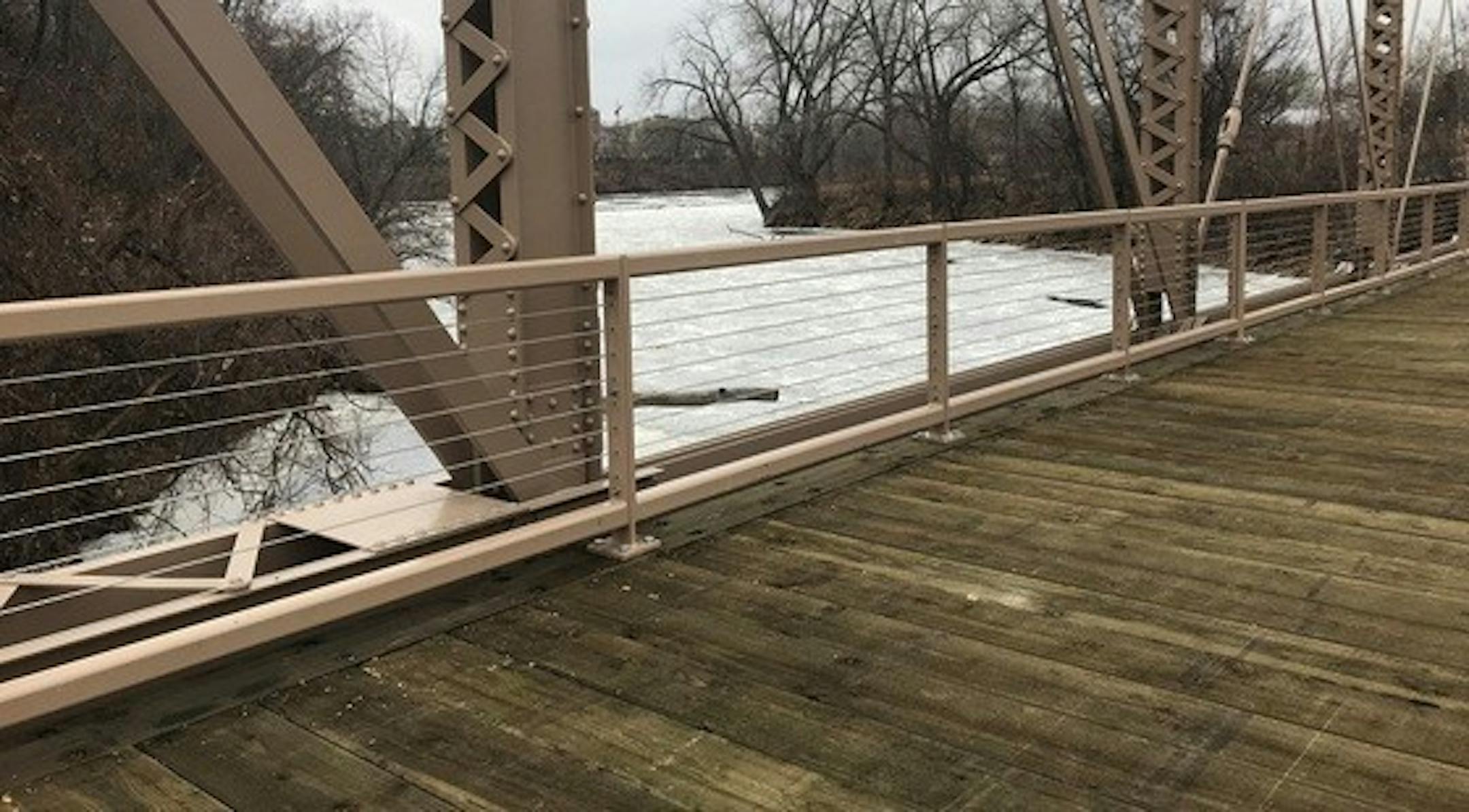 The Minneapolis Park Board has reopened the bridge between Nicollet Island and Boom Island after renovations.