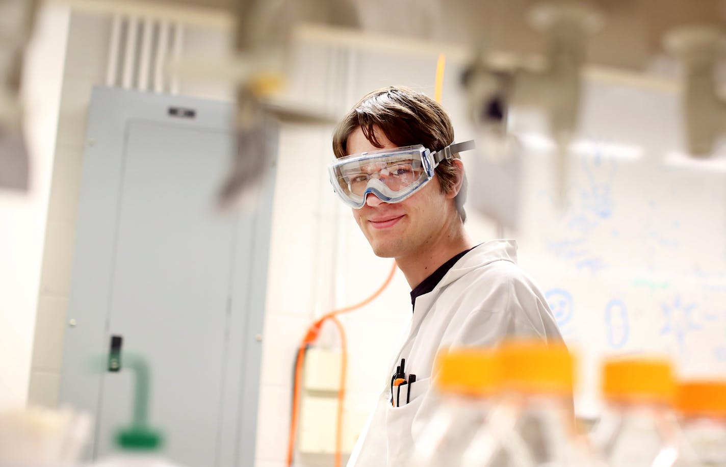 Portrait of Nathan Klein, a math and science prodigy at the University of Minnesota is a Goldwater Scholar Monday April 20, 2015 in Minneapolis, Minnesota. ] Jerry Holt/ Jerry.Holt@Startribune.com