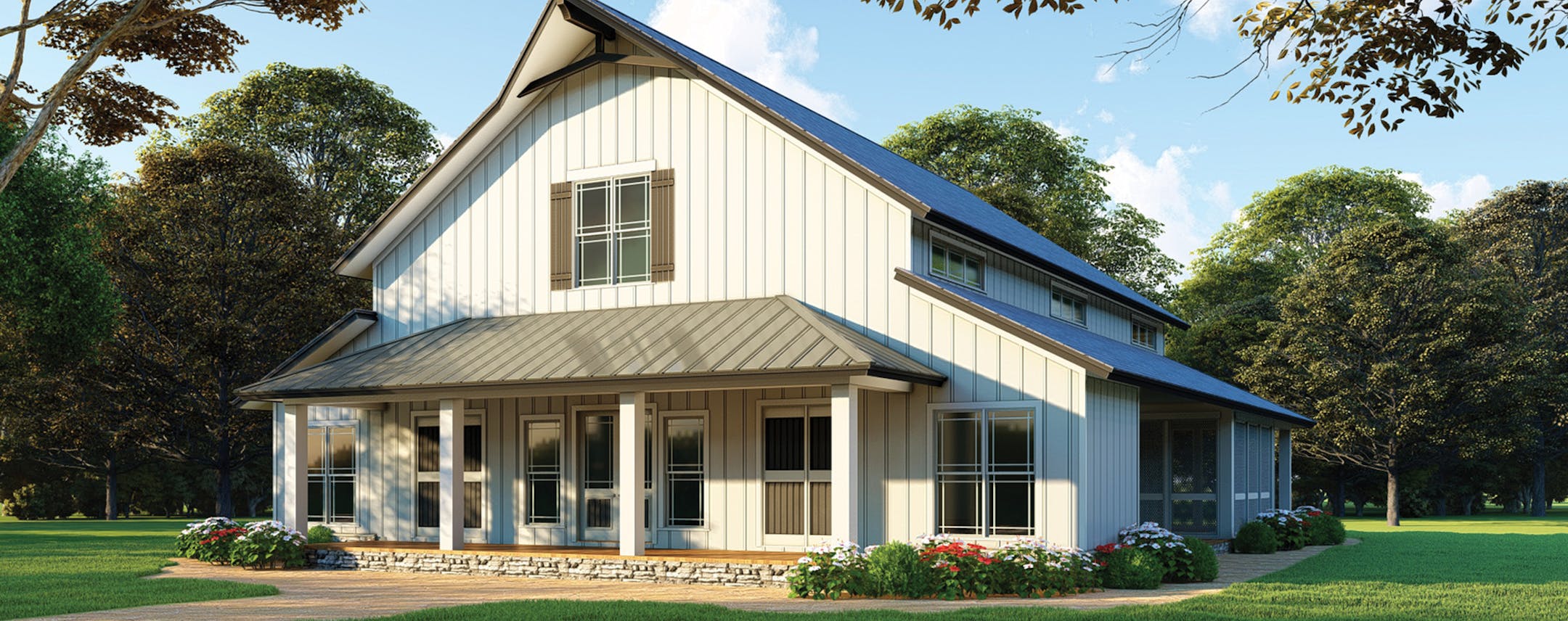 Home plan: Barn-inspired country charm