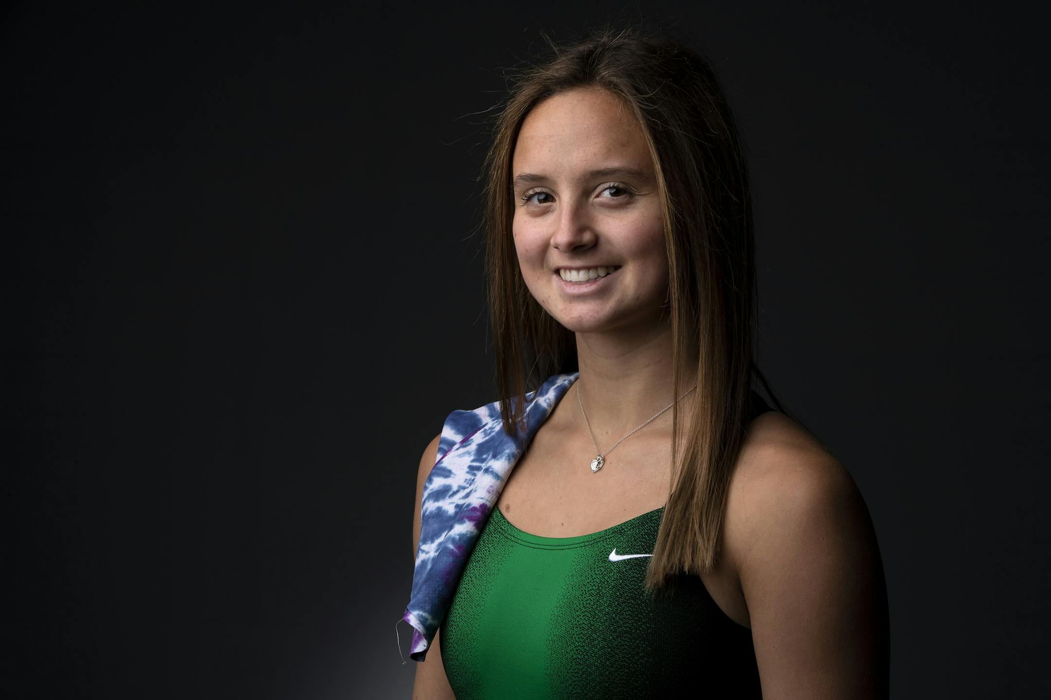 Edina diver Megan Phillip. ] CARLOS GONZALEZ ï cgonzalez@startribune.com ñ December 9, 2018, Minneapolis, MN, High School / Prep Fall athletes of the year for girls' tennis, cross-country and girls' swimming.