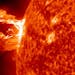 This image provided by NASA shows the sun releasing a M1.7 class flare associated with a prominence eruption on April, 16, 2012. This image was taken 