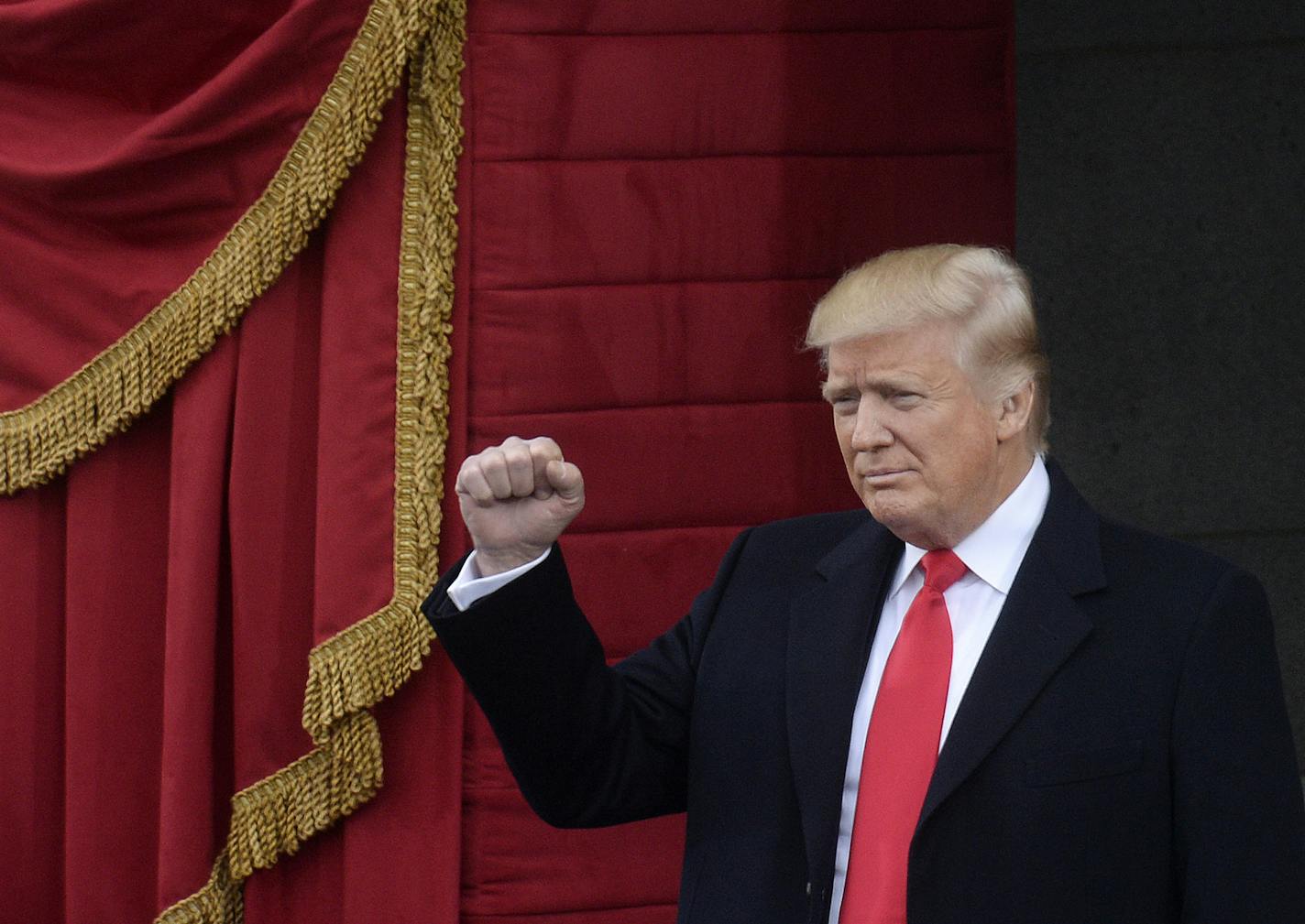 President Donald Trump waves during the 58th Presidential Inauguration on Jan. 20, 2017 in Washington, D.C. (Olivier Douliery/Abaca Press/TNS) ORG XMIT: 1196306