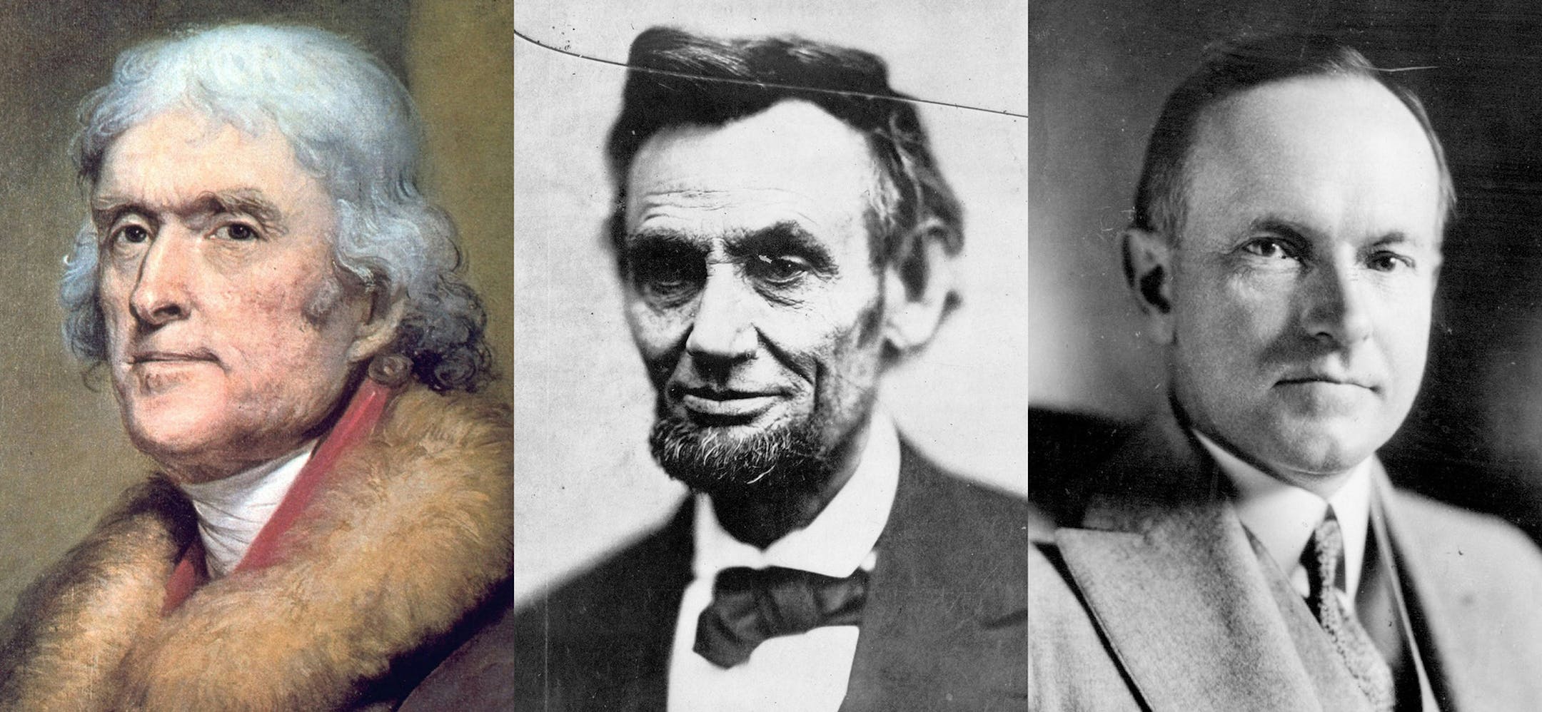 Star Tribune files Thomas Jefferson, Abraham Lincoln and Calvin Coolidge. ORG XMIT: MIN2012083111200223