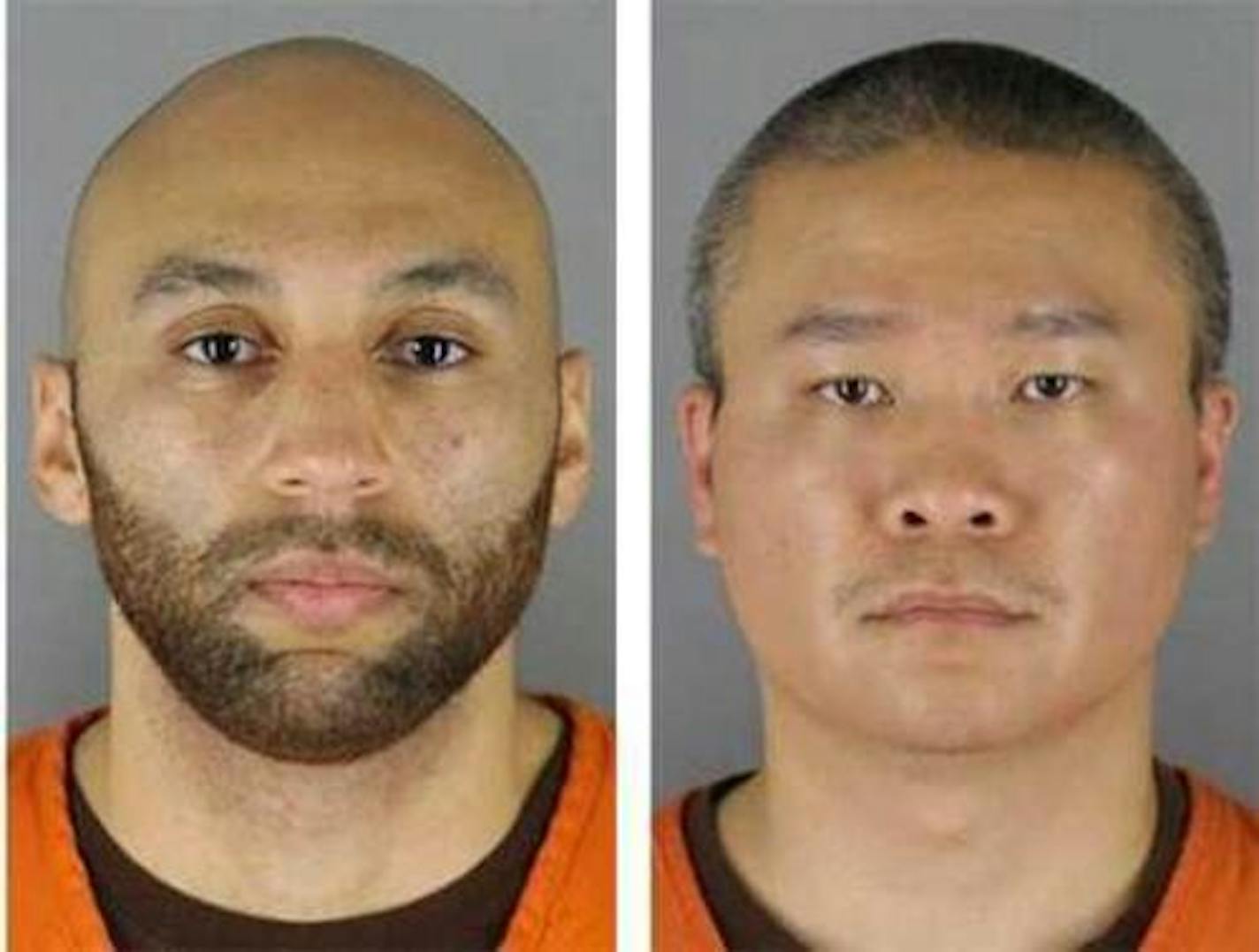 J. Alexander Kueng, left, received three years in prison and Tou Thao 3½ years.