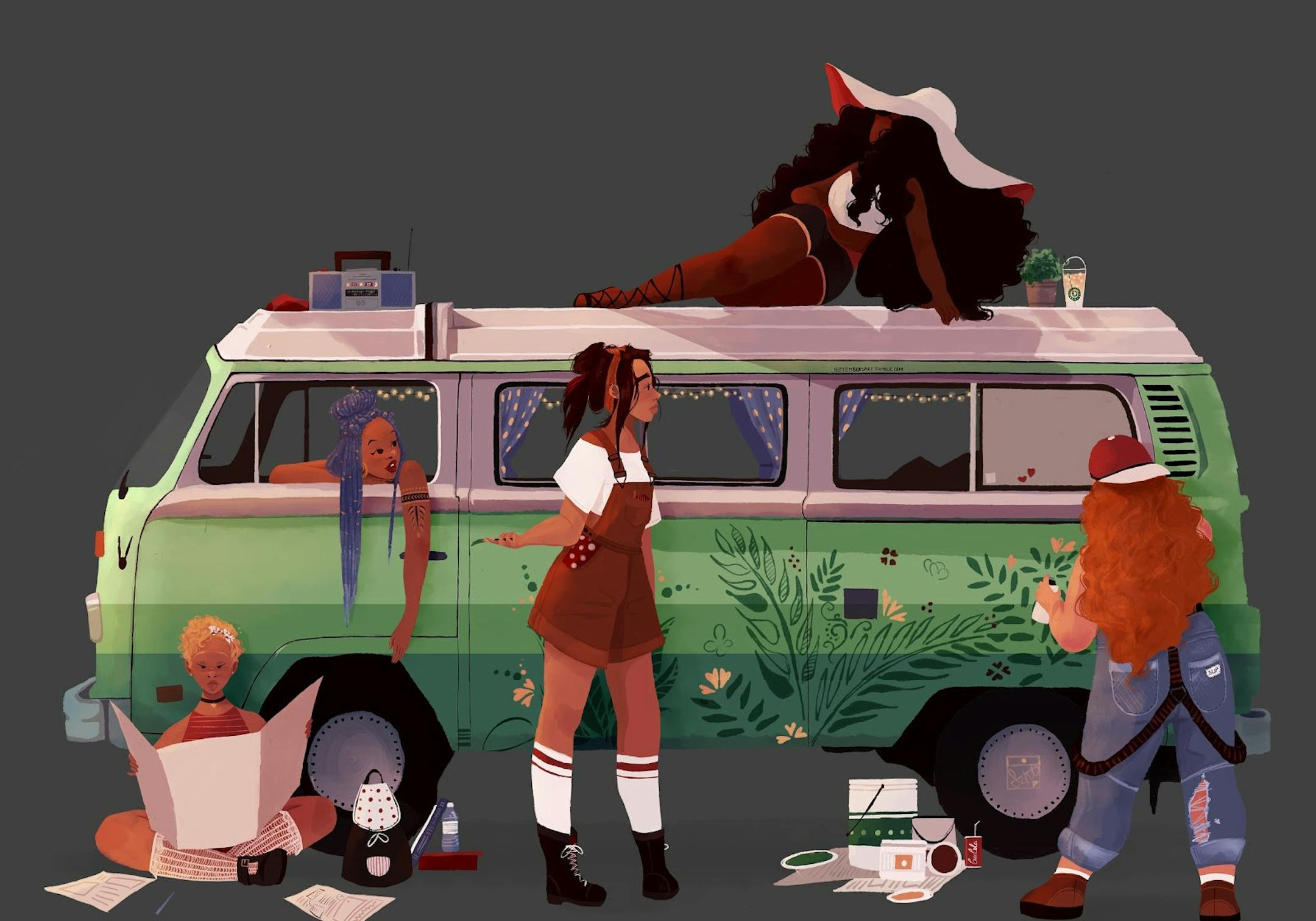 "Road Trip" by Jenna September, grade 12, Chaska High School