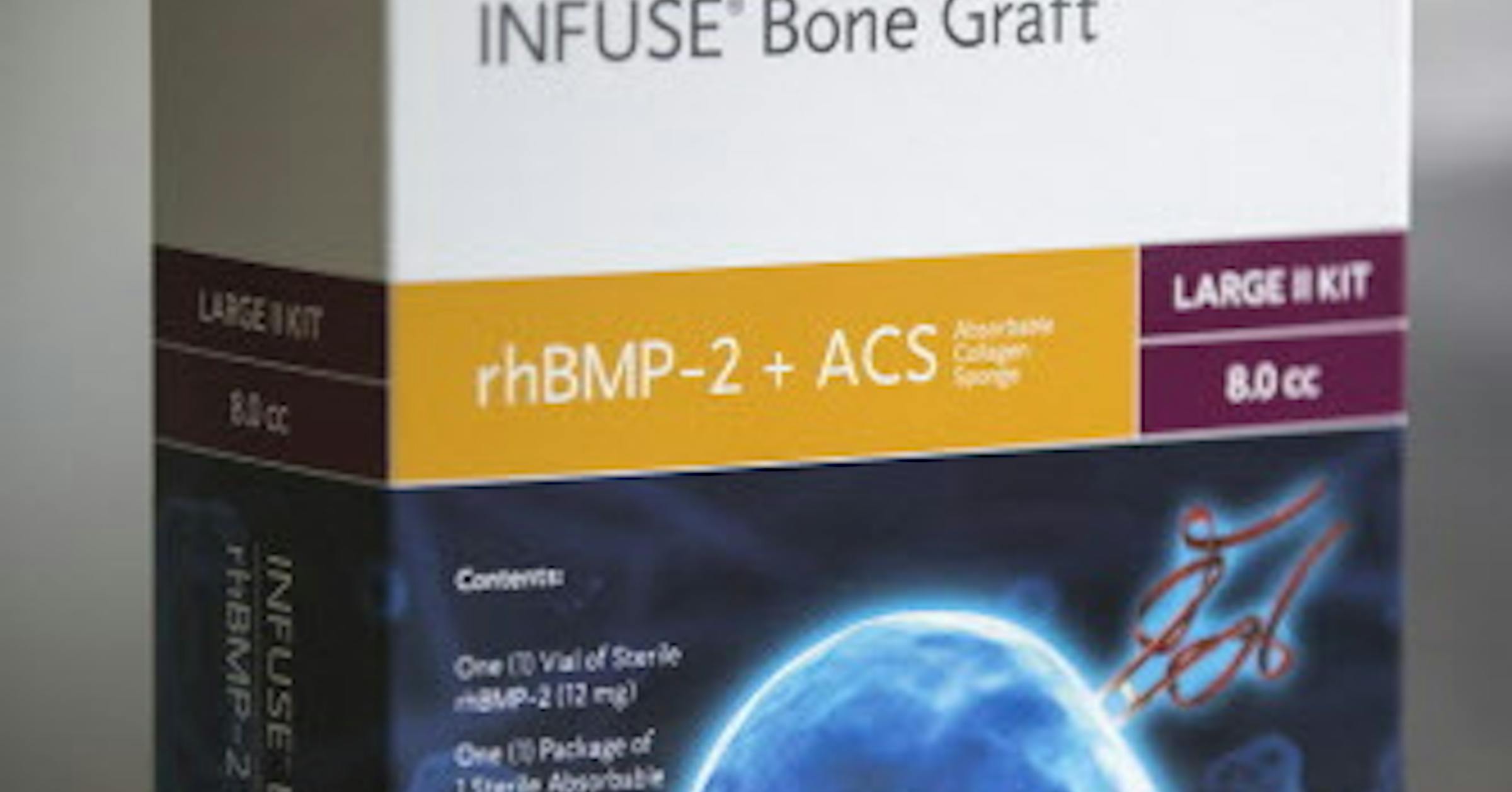 Medtronic announced new clinical tests of Infuse bone-growth product