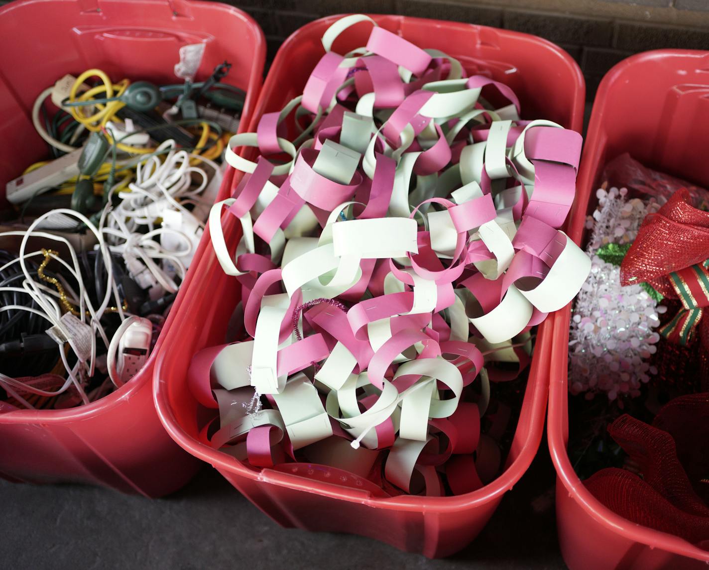 Psycho Suzi's stores bins upon bins of decorations off site in the off season.