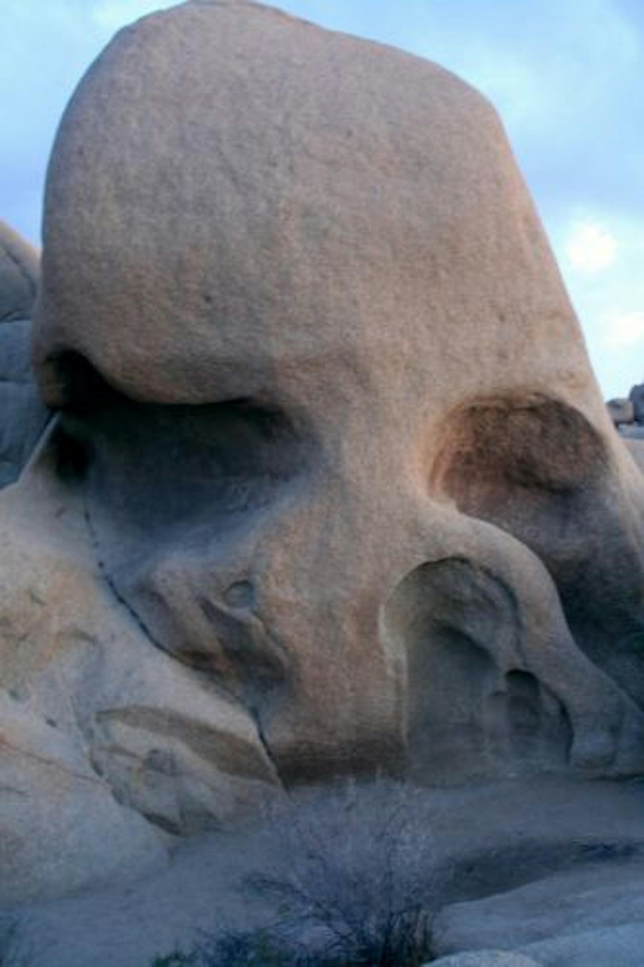 Skull Rock is one of the unusual geologic formations found in Joshua Tree National Park.