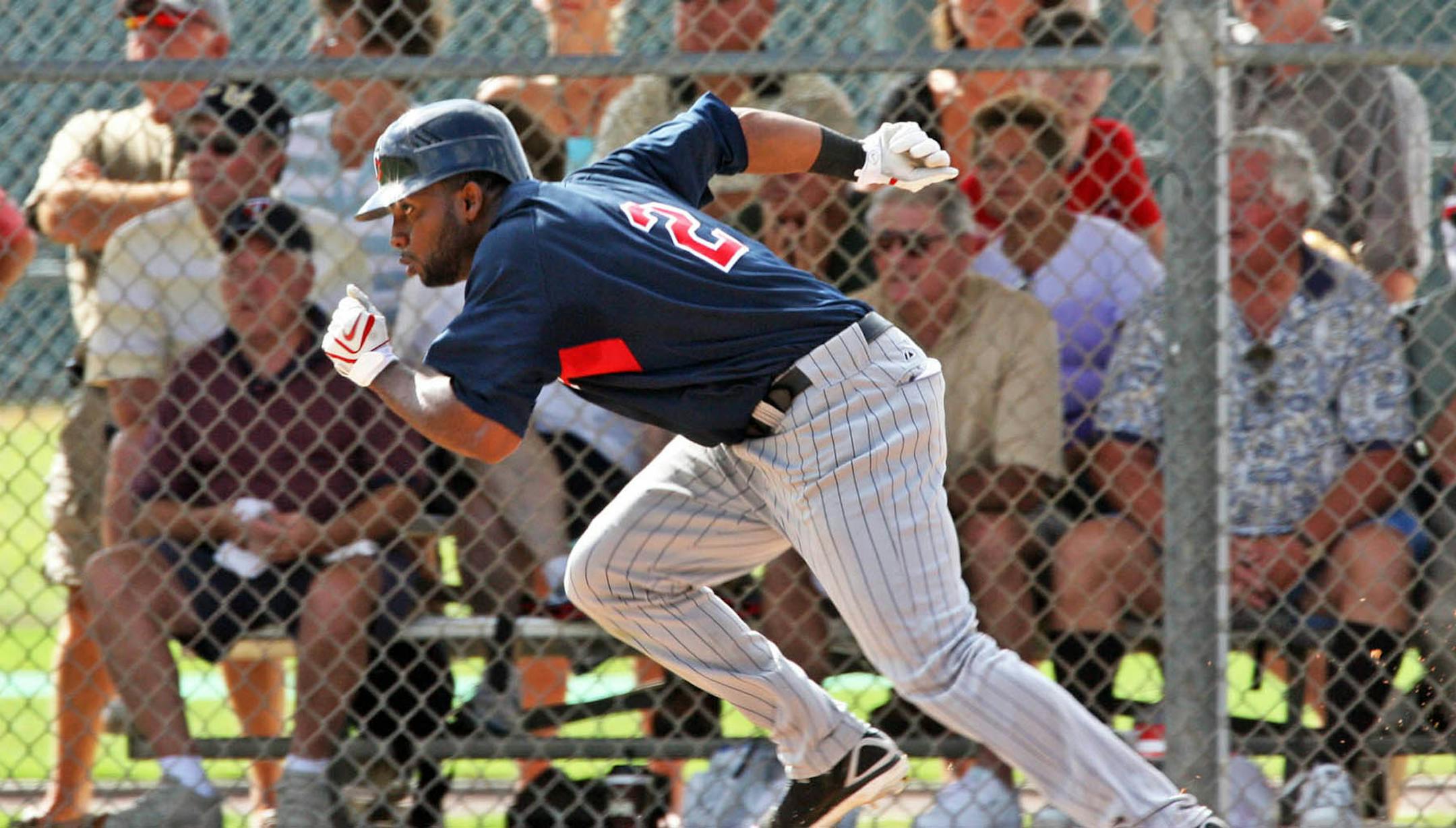 Denard Span showed his speed on the basepaths.