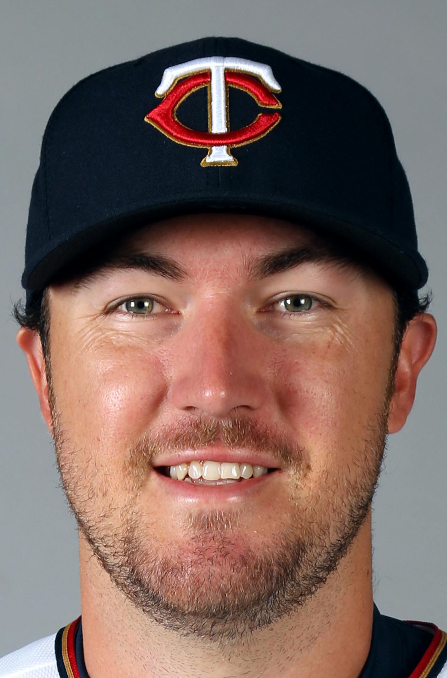 FORT MYERS, FL - MARCH 3: Phil Hughes #45 of the Minnesota Twins poses during Photo Day on Tuesday, March 3, 2015 at Hammond Stadium in Fort Myers, Florida. (Photo by Robbie Rogers/MLB Photos via Getty Images) *** Local Caption *** Phil Hughes ORG XMIT: 532475317