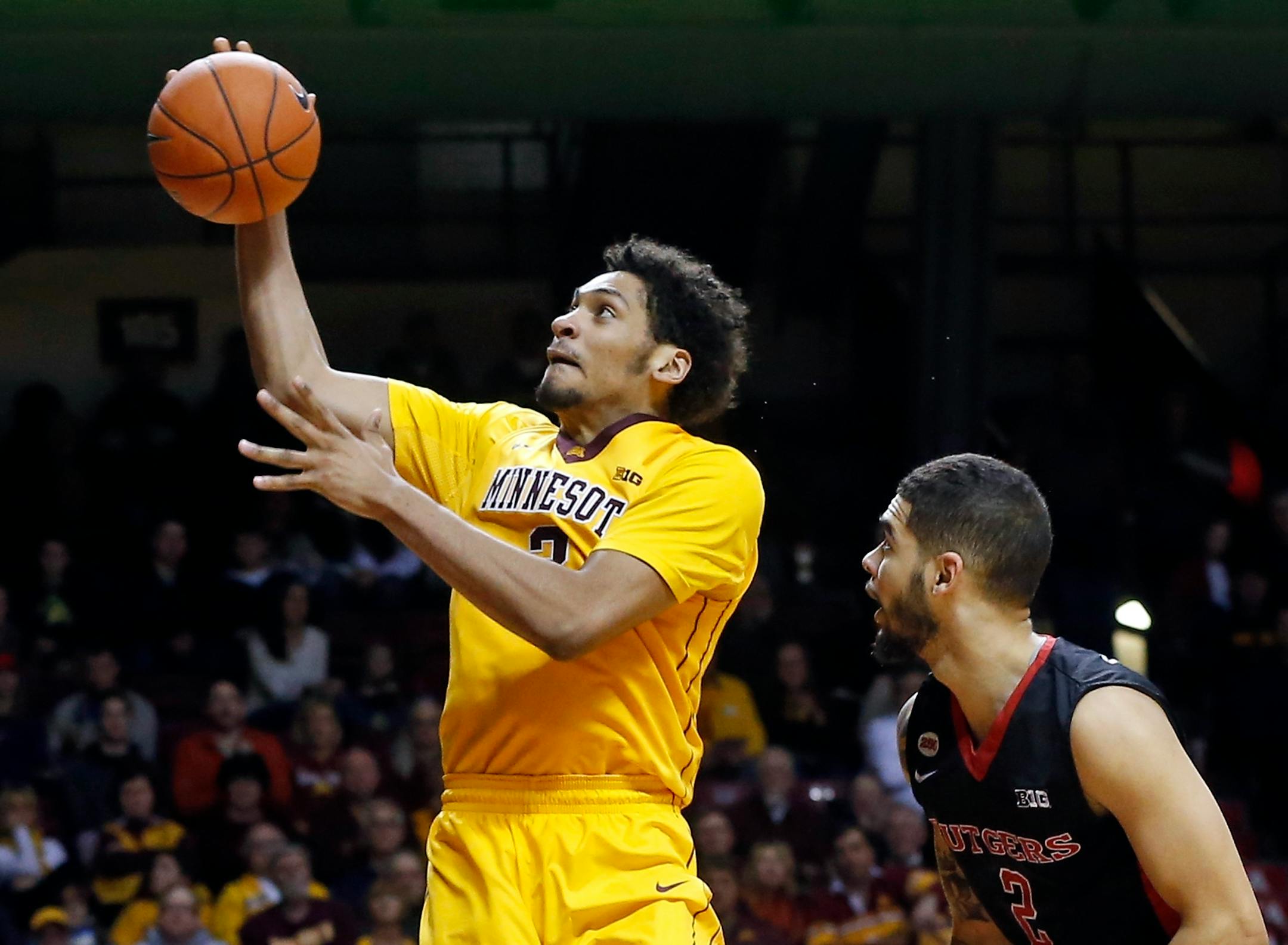 Gophers forward Jordan Murphy was named to the five-man All-Big Ten freshman team by the league's coaches on Monday night.