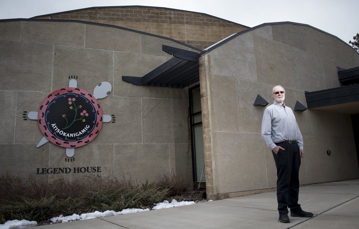 Bill Latady, curator of the Bois Forte Heritage Museum, stands for a portrait outside the museum on Wednesday afternoon. ] (Aaron Lavinsky | StarTribune) aaron.lavinsky@startribune.com Nearly 100 years after campers in northern Minnesota found a cache of 54 items used in American Indian spiritual practices, the Minnesota Historical Society will return the 54 items to the Bois Forte Band, on the Iron Range. The items, including medicines, scrolls and a bear paw and rattle, are considered so sacre