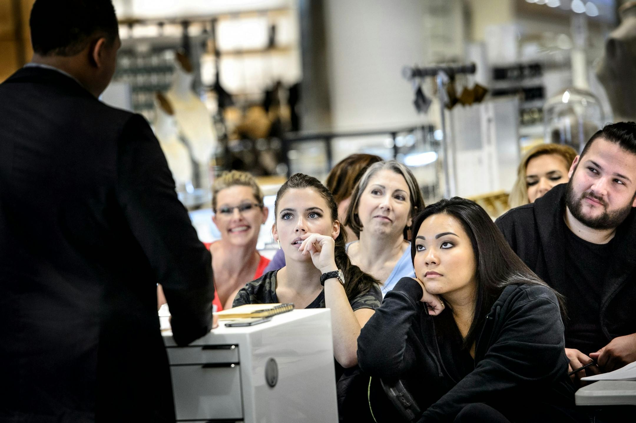 Training new associates at the new Nordstrom Ridgedale, Minnetonka.