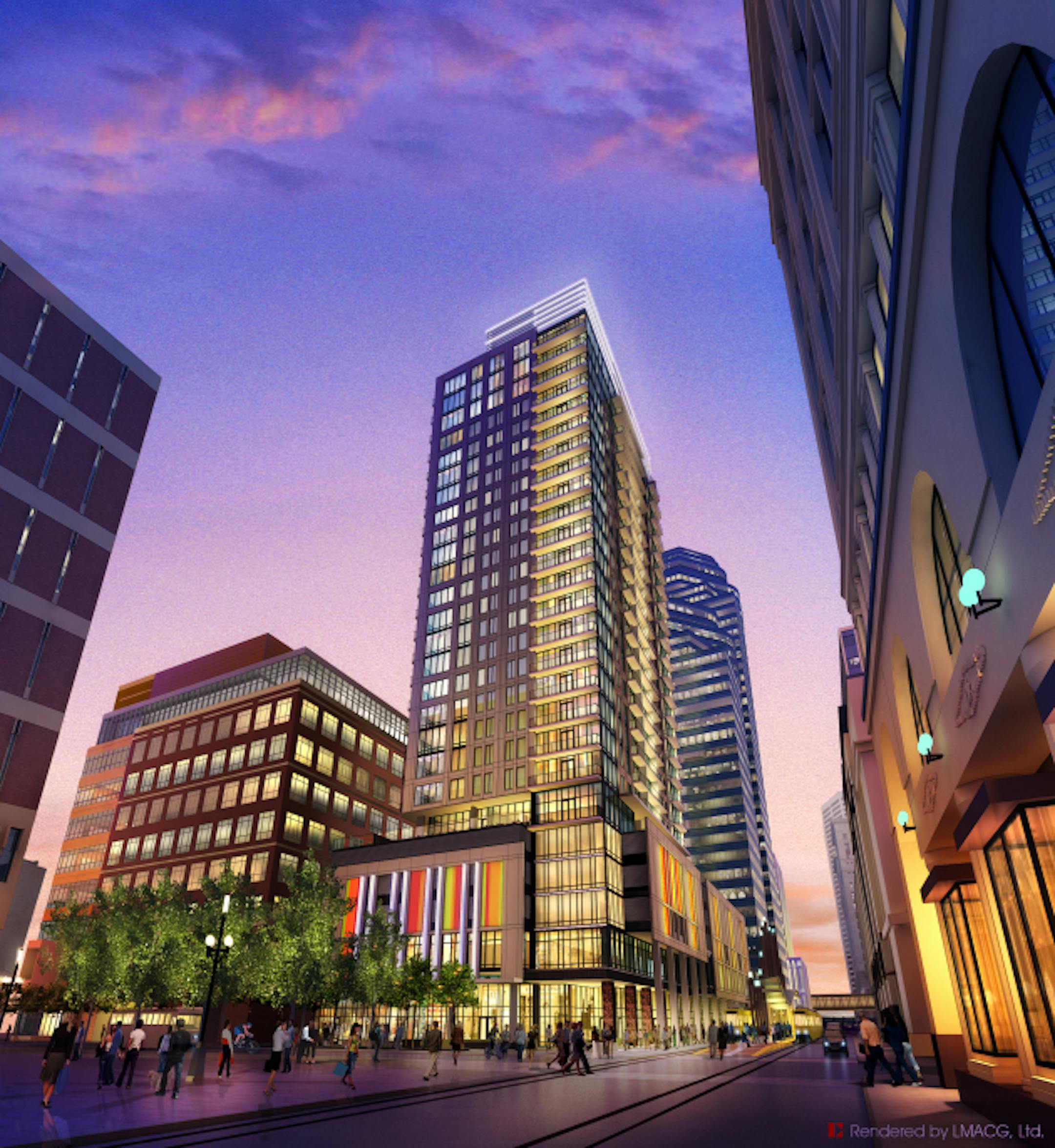 A rendering of Nic on Fifth