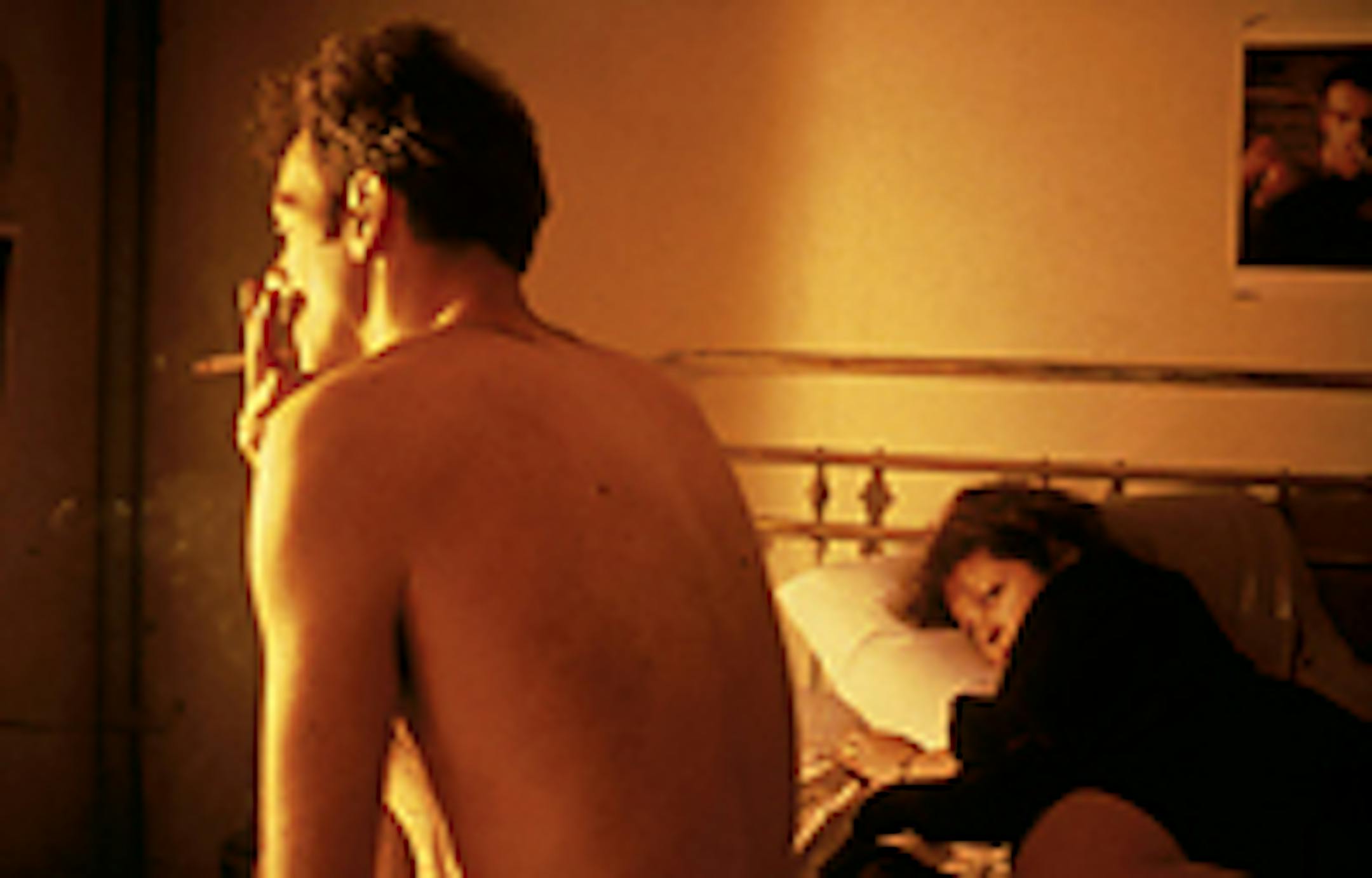 The exhibit includes a slideshow of Nan Goldin's photo series "The Ballad of Sexual Dependency." Above, 1983's "Nan and Brian in bed, New York City."