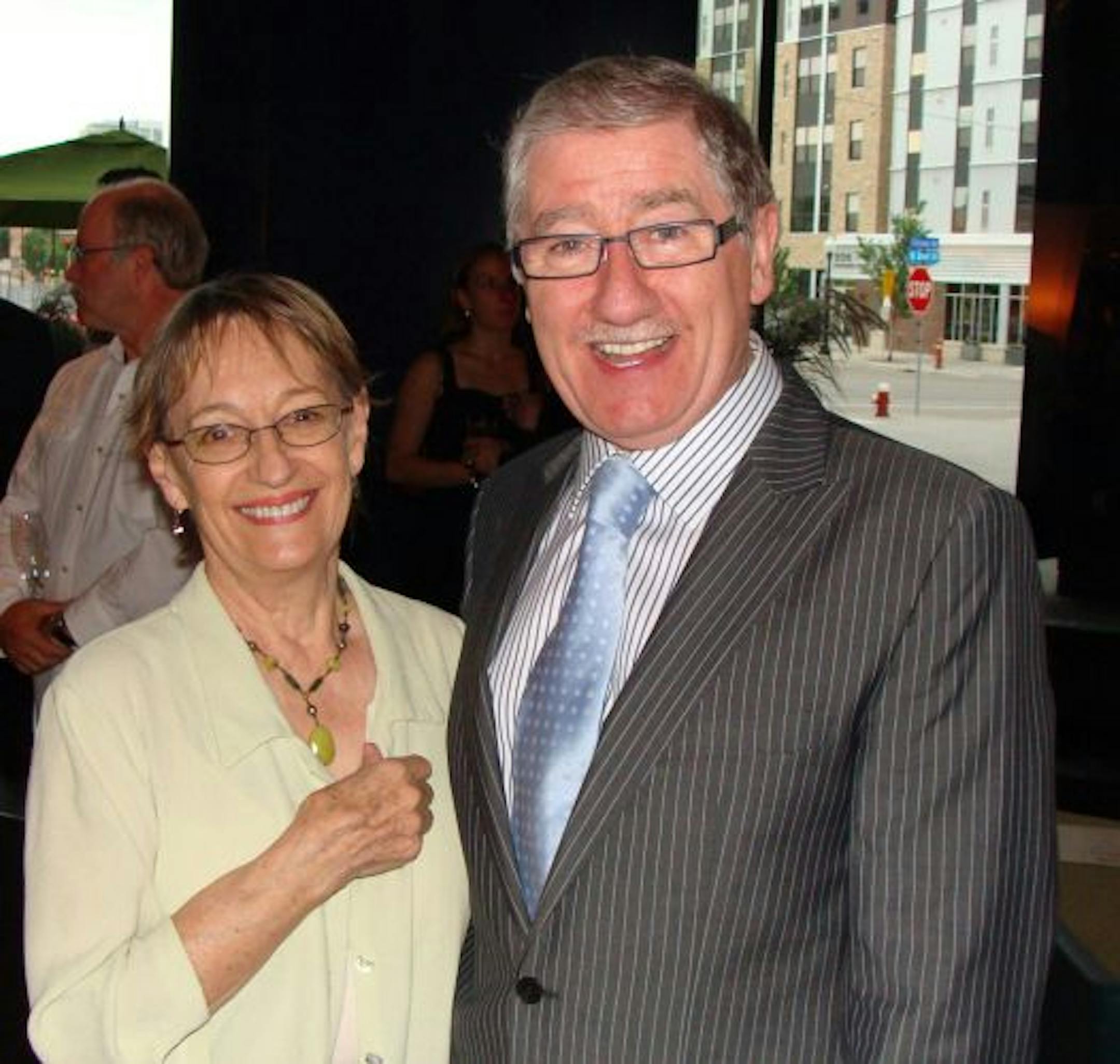 Actress Patricia Conolly and Guthrie Director Joe Dowling.