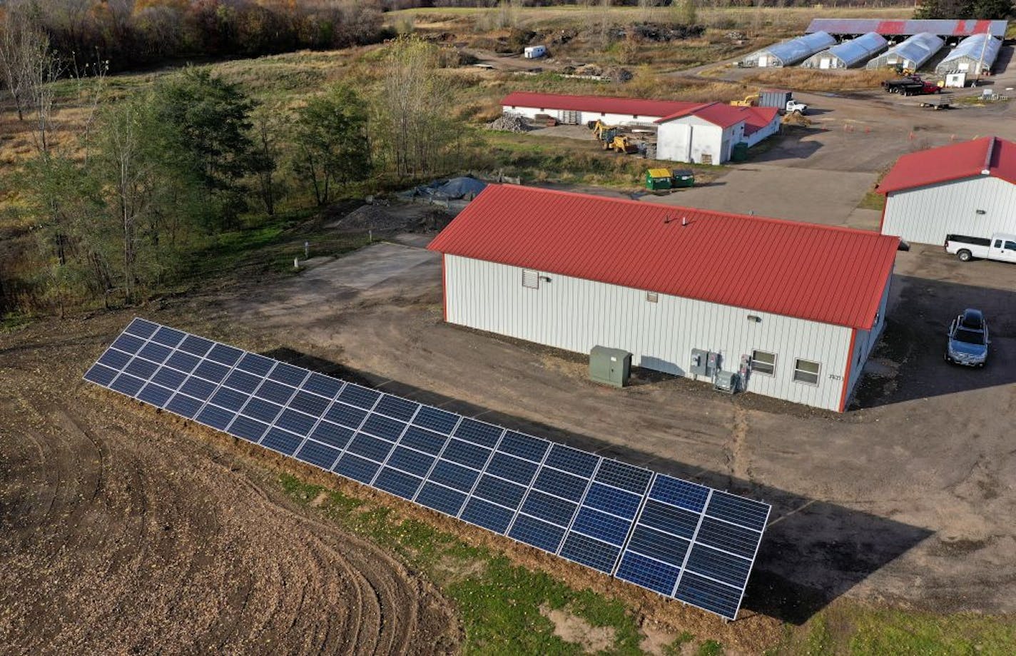 Ramsey County will unveil the government's first solar panel park at Ponds at Battle Creek Golf Course in Maplewood. The county has installed 64 panels along the course, the first step to having all of its parks buildings and facilities powered entirely by renewable energy by 2025.