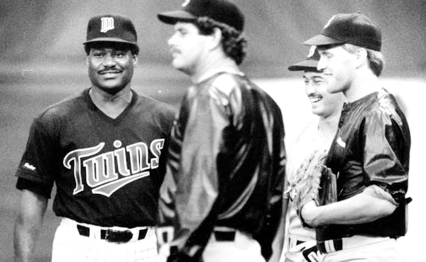September 2, 1987 The newest Twin/Don Baylor enjoyed a lighter moment during batting practice Tuesday night. September 1, 1987 Marlin Levison, Minneap