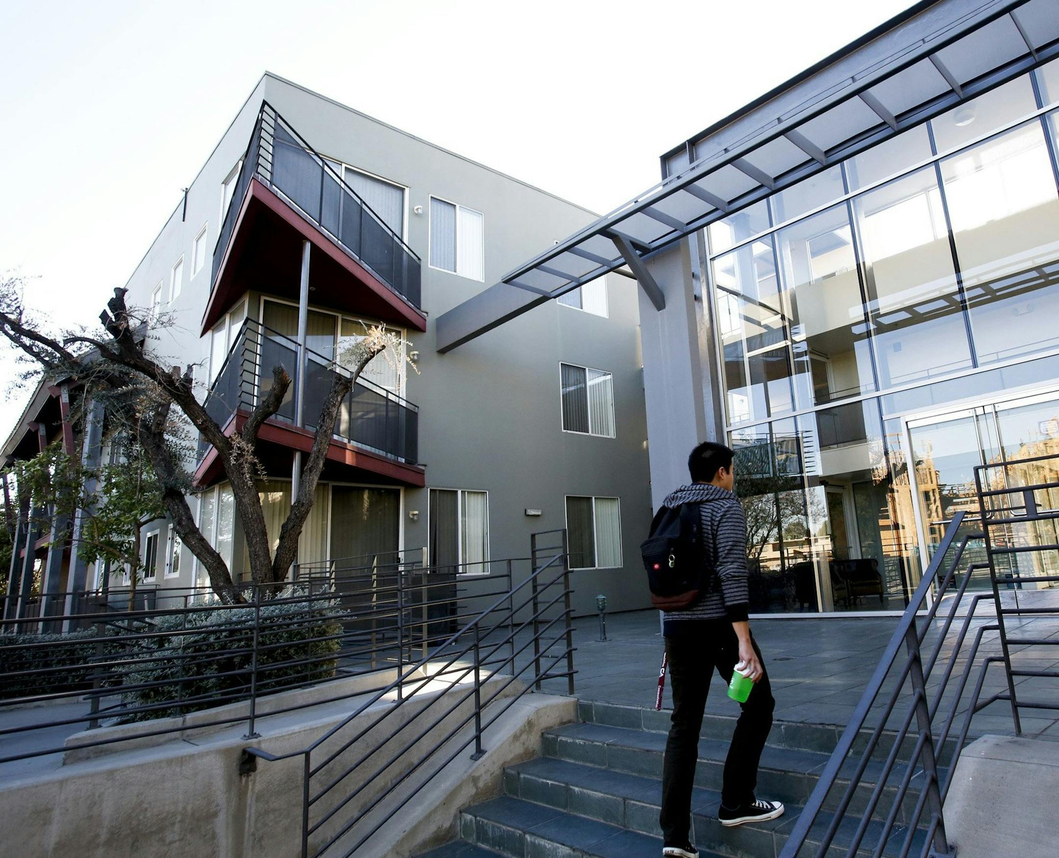 The Parc Ridge Apartments on January 15, 2014, now stands at the site of the Northridge Meadows apartment complex where 16 died during the 1994 Northridge earthqauke in Los Angeles. (Anne Cusack/Los Angeles Times/MCT)